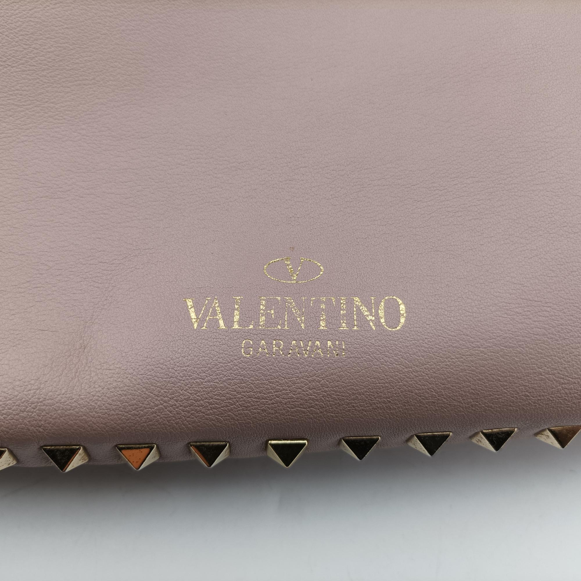 ヴァレンティノ Valentino ショルダーバッグ レディース ロックスタッズ ピンク レザー