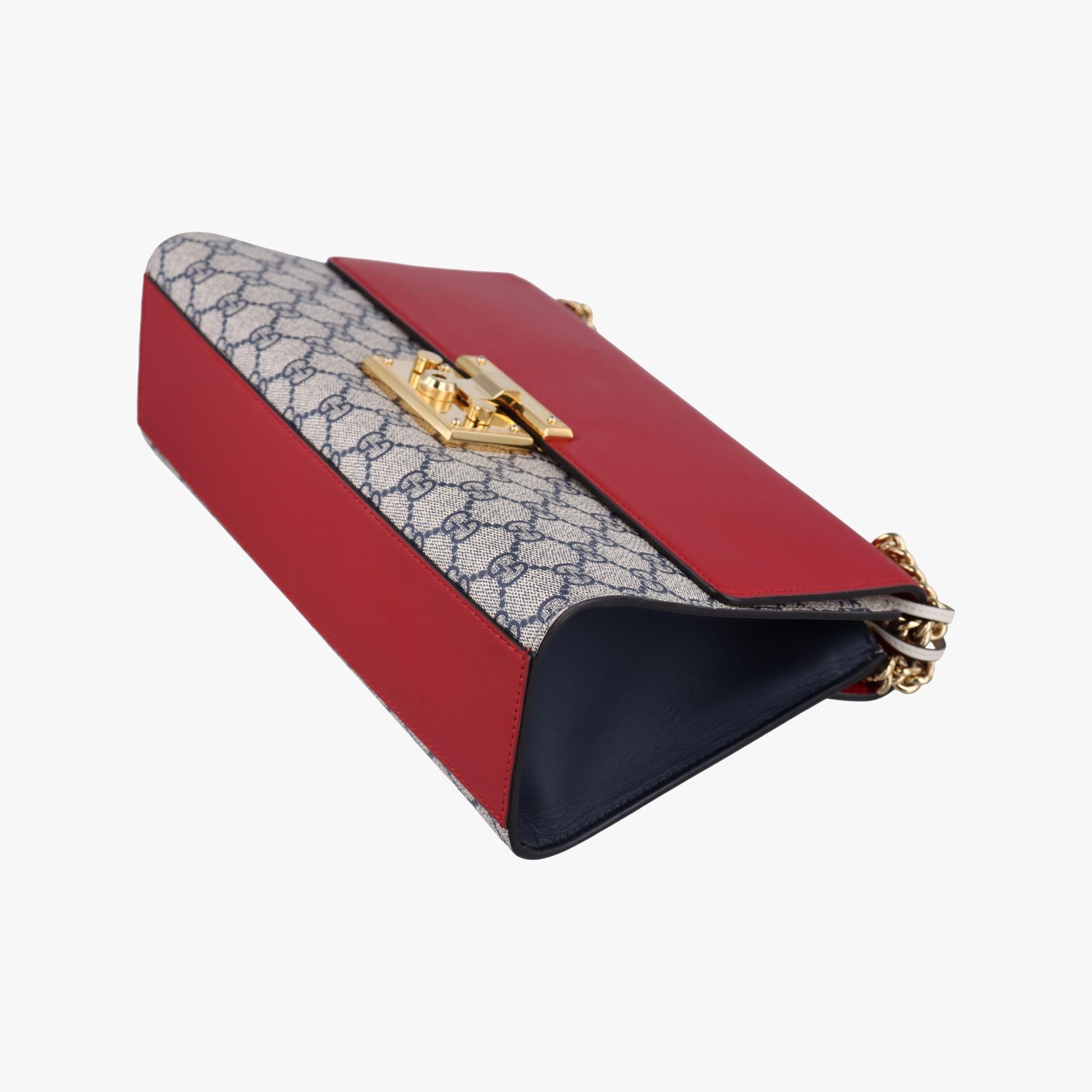 グッチ Gucci ショルダーバッグ レディース パドロック レッド x ベージュ PVCコーティングキャンバス×レザー 409486 498879