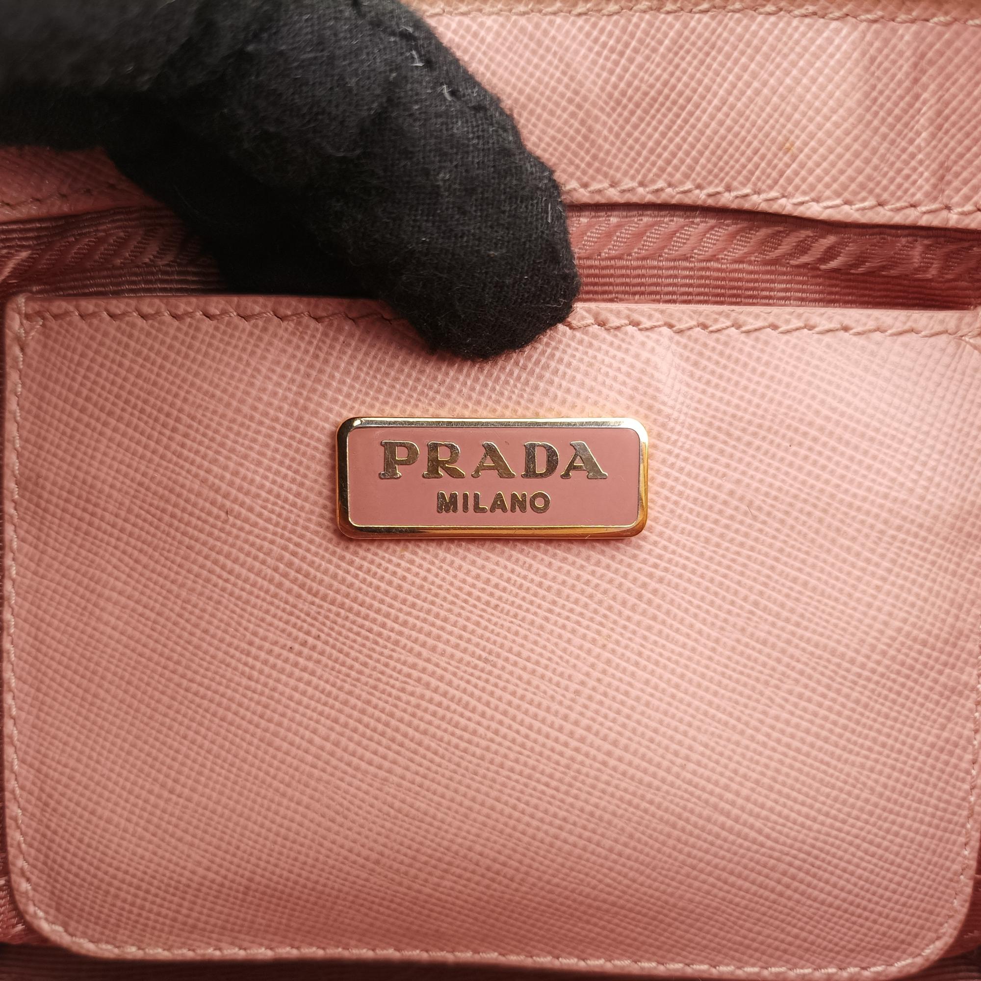 プラダ Prada ショルダーバッグ レディース プロムナード ピンク サフィアーノ レザー BL0851