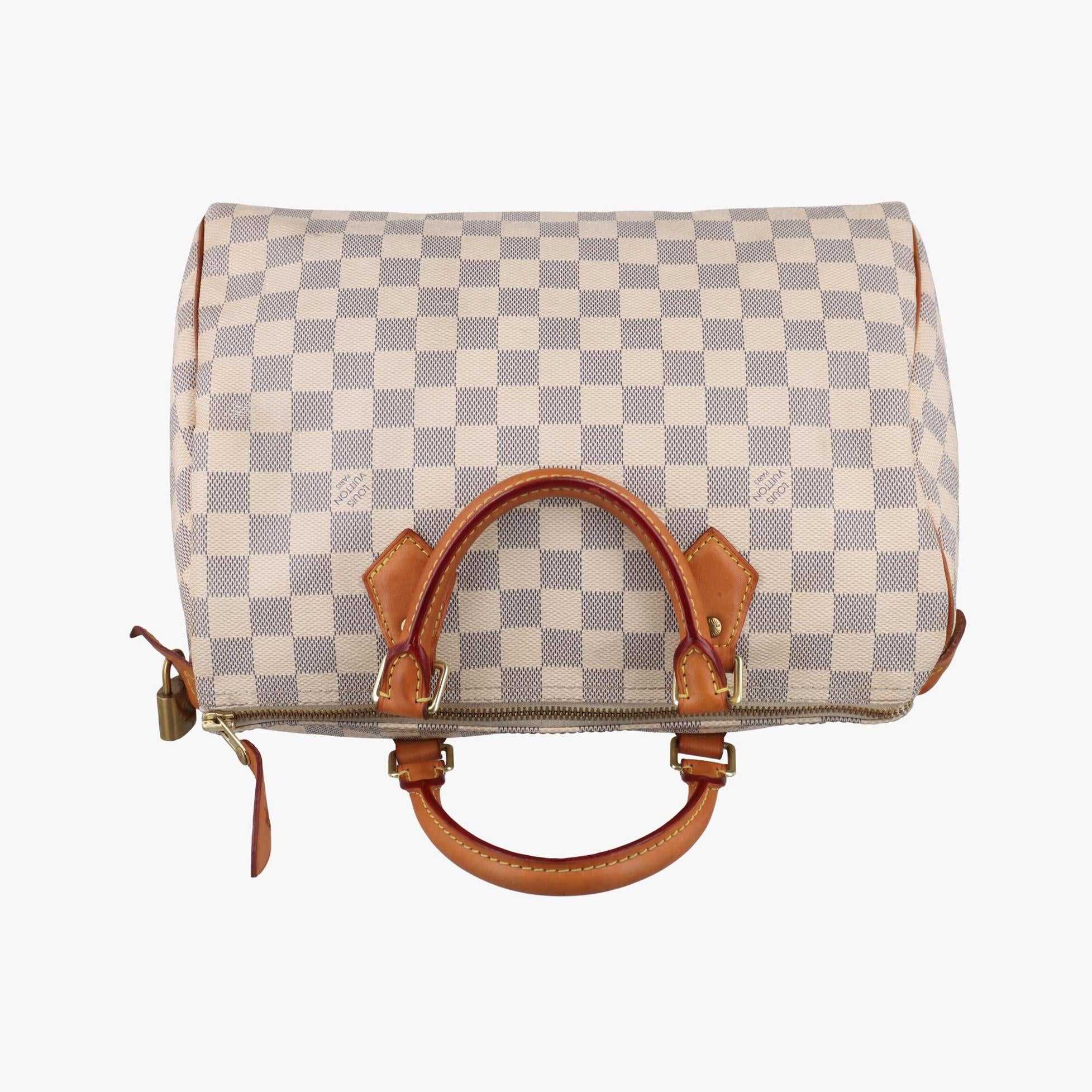 ルイヴィトン Louis Vuitton ボストンバッグ レディース スピーディ30 アズール ダミエ キャンパス N41533 SP1117