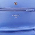 シャネル Chanel ショルダーバッグ レディース マトラッセ ココマーク ブルー パテント A33814 21784521