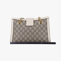 グッチ Gucci ショルダーバッグ レディース パドロック ベージュ×ホワイト PVCコーティングキャンバス×レザー 498156 I027676614