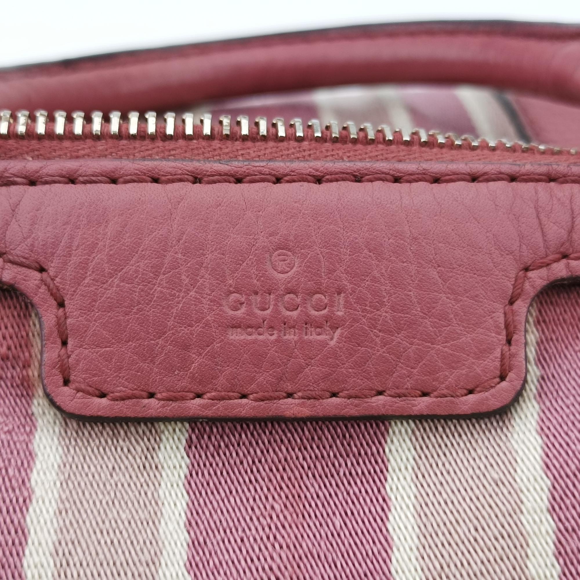 グッチ Gucci ボストンバッグ レディース シェリーライン ボストン ワインレッドx ホワイト キャンバス×レザー 247205 A013423236