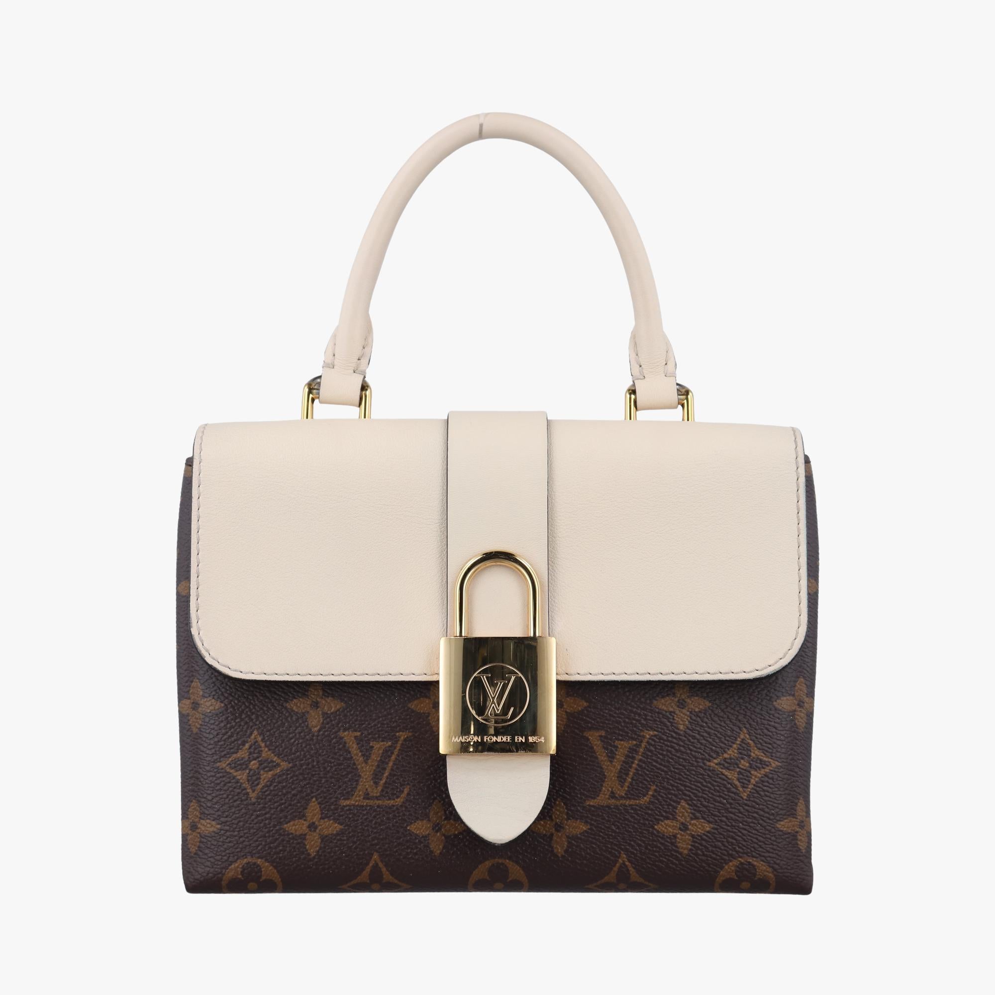 ルイヴィトン Louis Vuitton ショルダーバッグ レディース ロッキーBB モノグラム/ブラウン系×ホワイト モノグラムキャンバス×カーフレザー M44653 DU2119