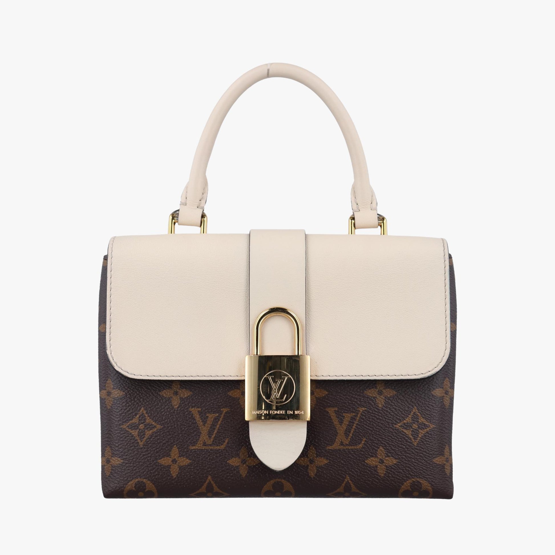 ルイヴィトン Louis Vuitton ショルダーバッグ レディース ロッキーBB モノグラム/ブラウン系×ホワイト モノグラムキャンバス×カーフレザー M44653 DU2119