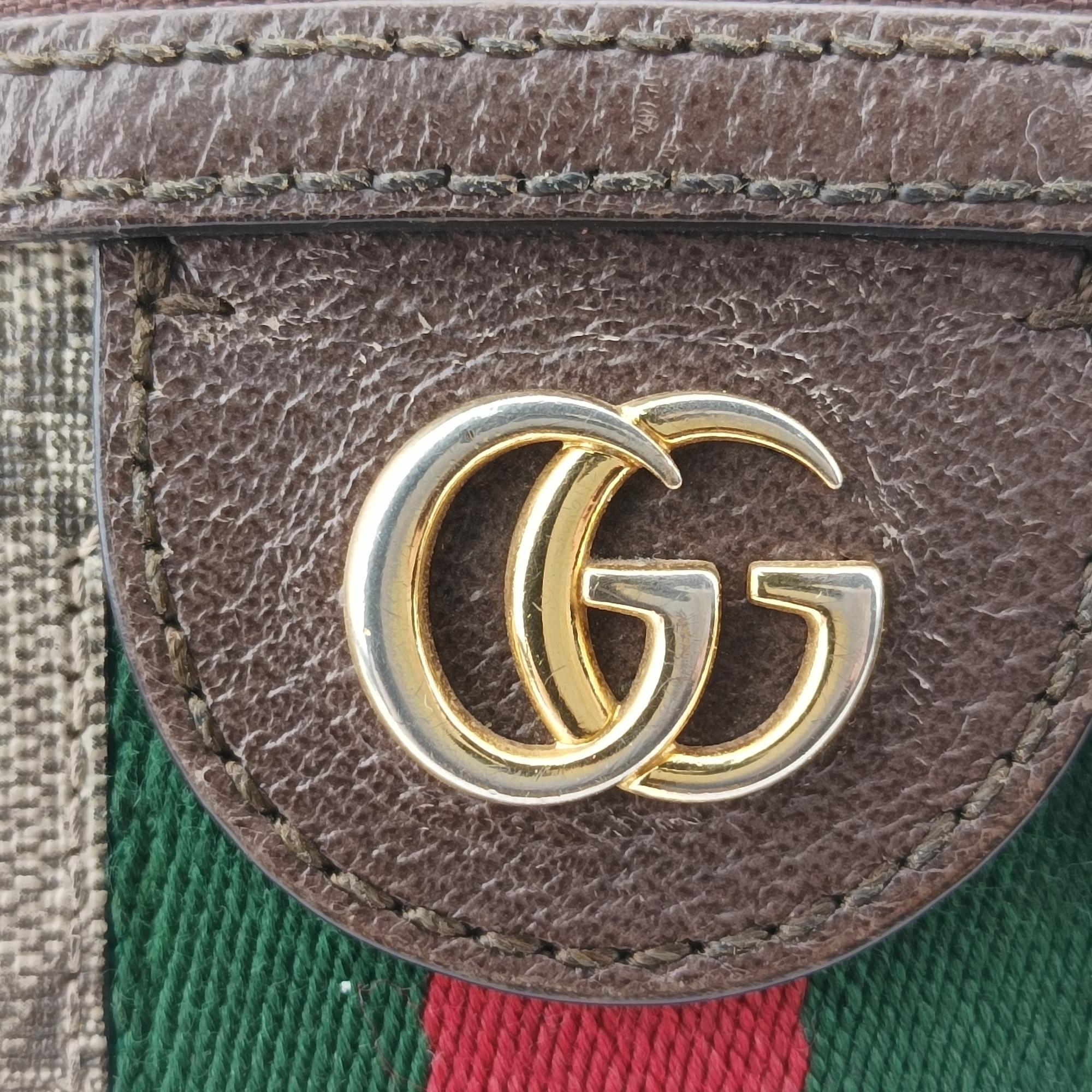 グッチ Gucci ショルダーバッグ レディース オフィディア ブラウン×レッド×グリーン PVCコーティングキャンバス×レザー 499621 D024591069