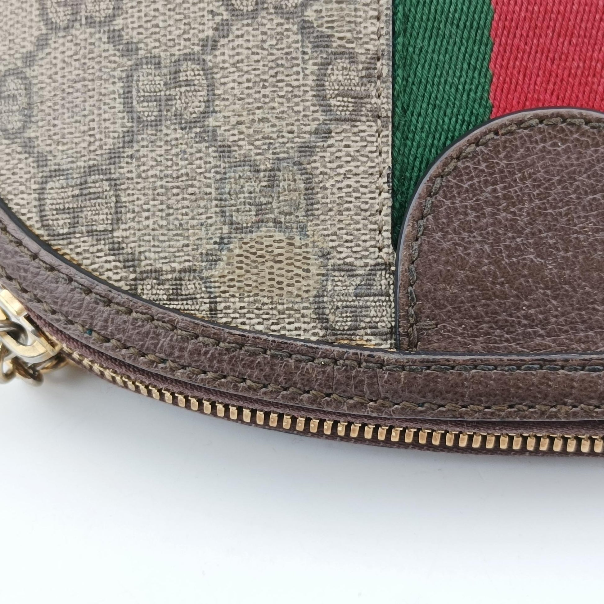 グッチ Gucci ショルダーバッグ レディース オフィディア ブラウン×レッド×グリーン PVCコーティングキャンバス×レザー 499621 D024591069