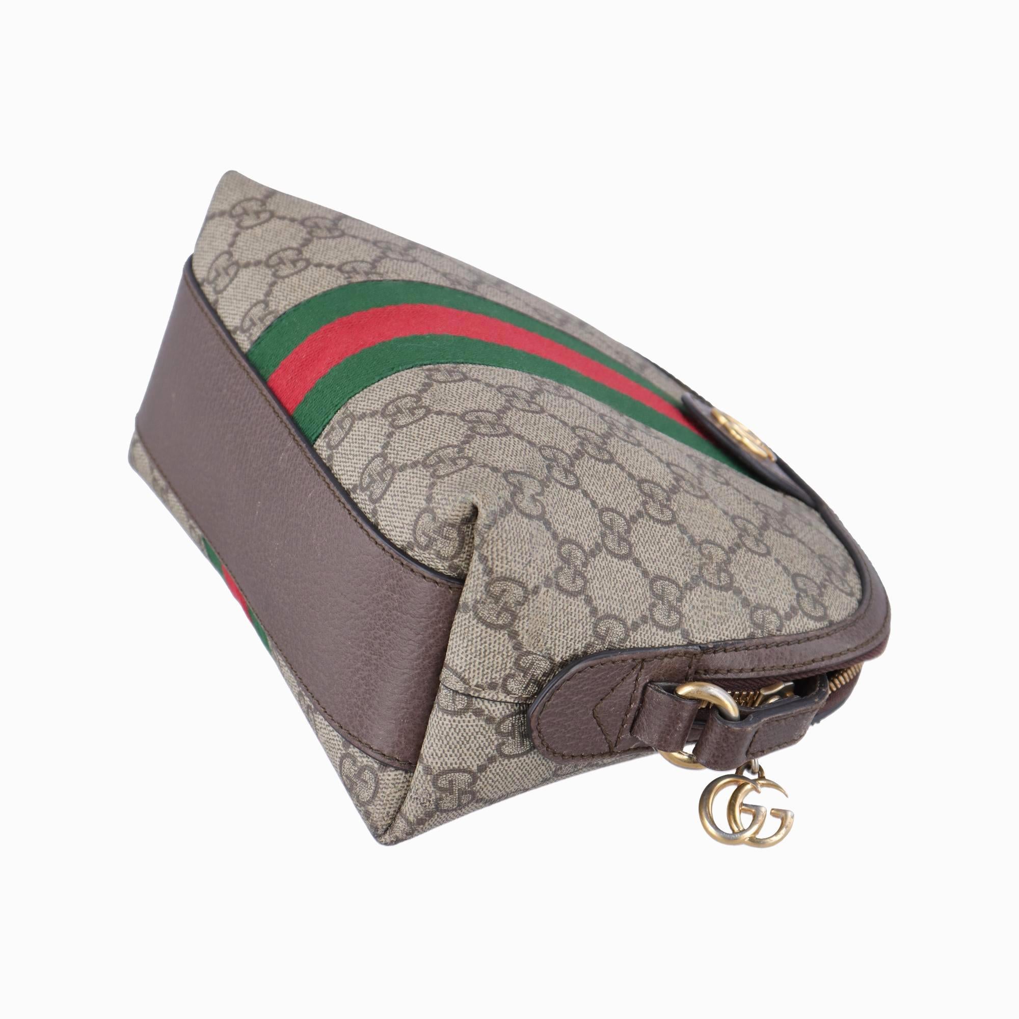 グッチ Gucci ショルダーバッグ レディース オフィディア ブラウン×レッド×グリーン PVCコーティングキャンバス×レザー 499621 D024591069