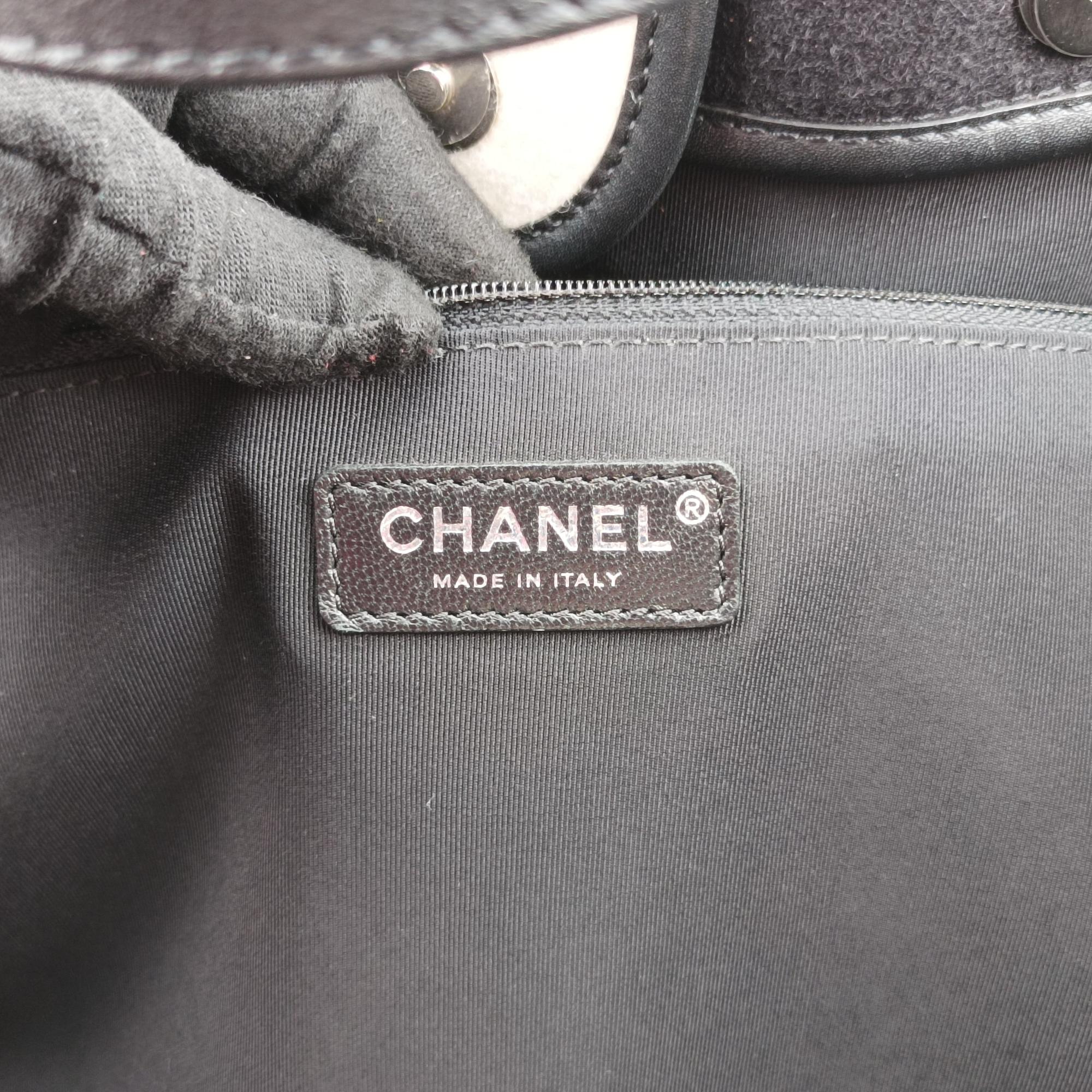 シャネル Chanel ショルダーバッグ レディース ウールフェルトラージドーヴィルトート ブラック×ホワイト ウールフェルト A93786 28858829