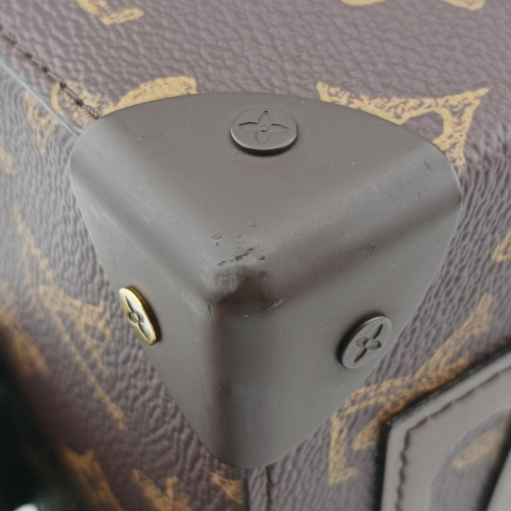 ルイヴィトン Louis Vuitton ショルダーバッグ レディース モノグラム(N°7) ヴェルティカル ボックス トランク 2022SS モノグラム/ブラウン系×グリーン モノグラムキャンバス×カーフレザー M59664 ICチップ