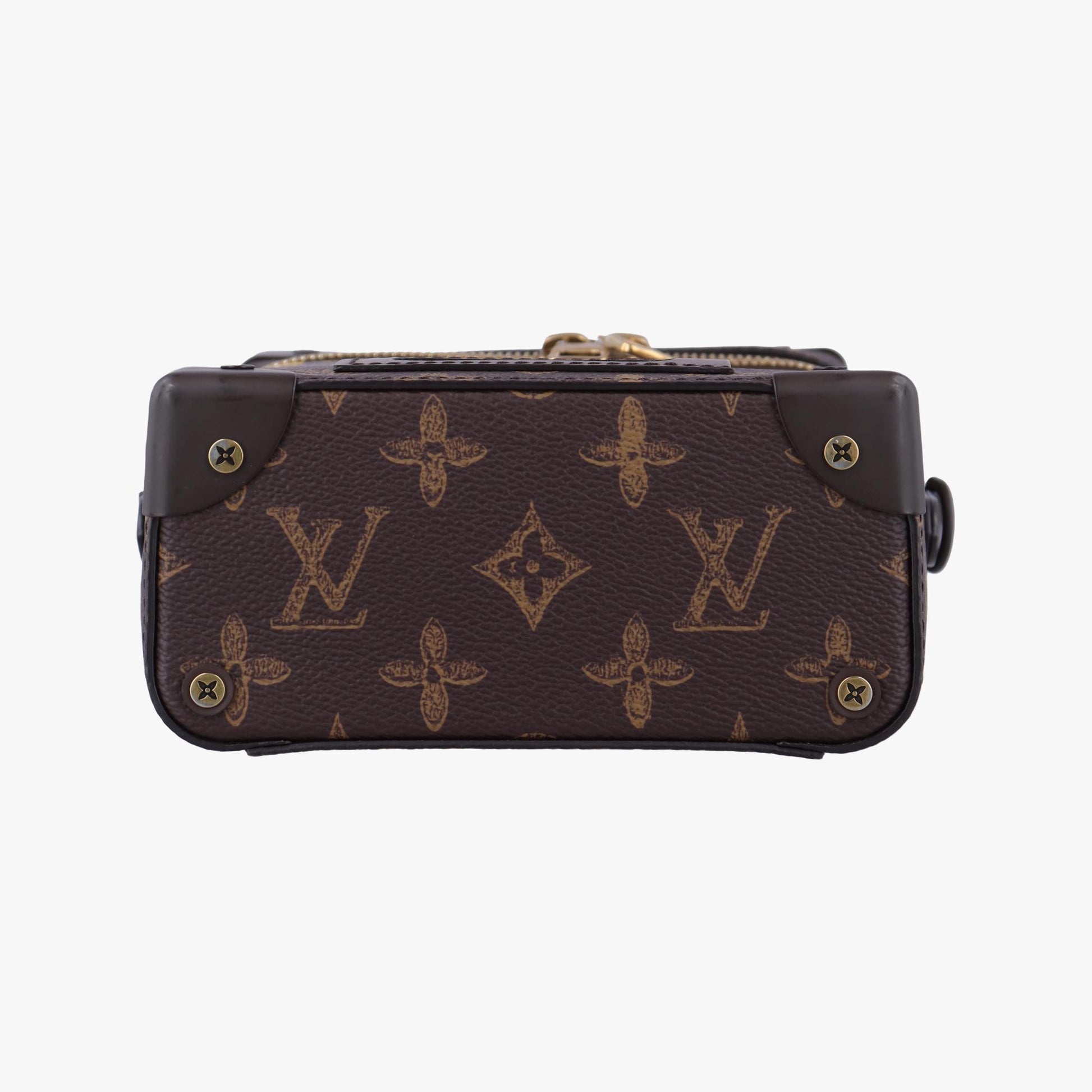 ルイヴィトン Louis Vuitton ショルダーバッグ レディース モノグラム(N°7) ヴェルティカル ボックス トランク 2022SS モノグラム/ブラウン系×グリーン モノグラムキャンバス×カーフレザー M59664 ICチップ