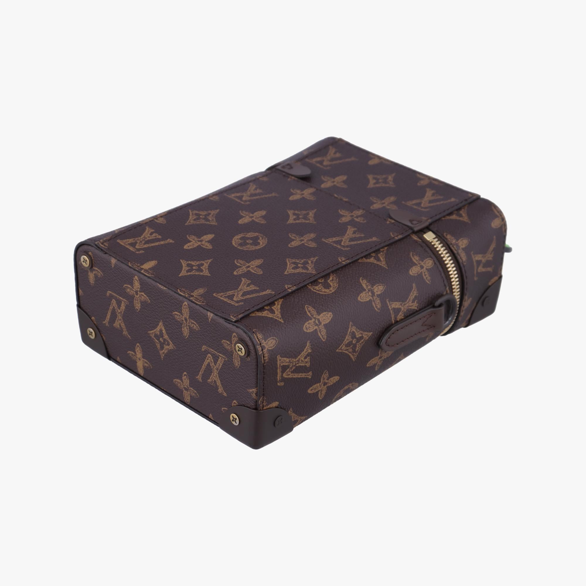 ルイヴィトン Louis Vuitton ショルダーバッグ レディース モノグラム(N°7) ヴェルティカル ボックス トランク 2022SS モノグラム/ブラウン系×グリーン モノグラムキャンバス×カーフレザー M59664 ICチップ