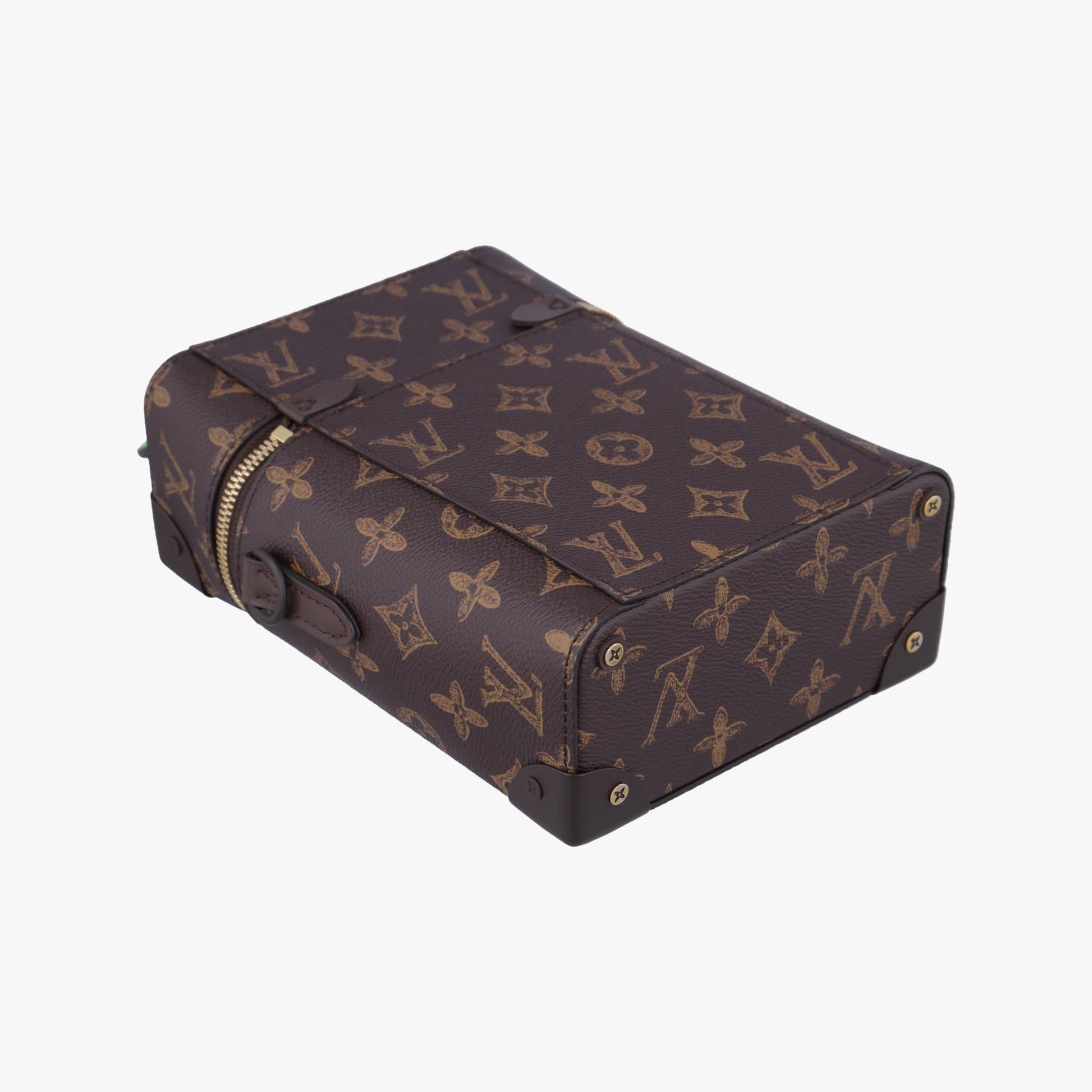 ルイヴィトン Louis Vuitton ショルダーバッグ レディース モノグラム(N°7) ヴェルティカル ボックス トランク 2022SS モノグラム/ブラウン系×グリーン モノグラムキャンバス×カーフレザー M59664 ICチップ