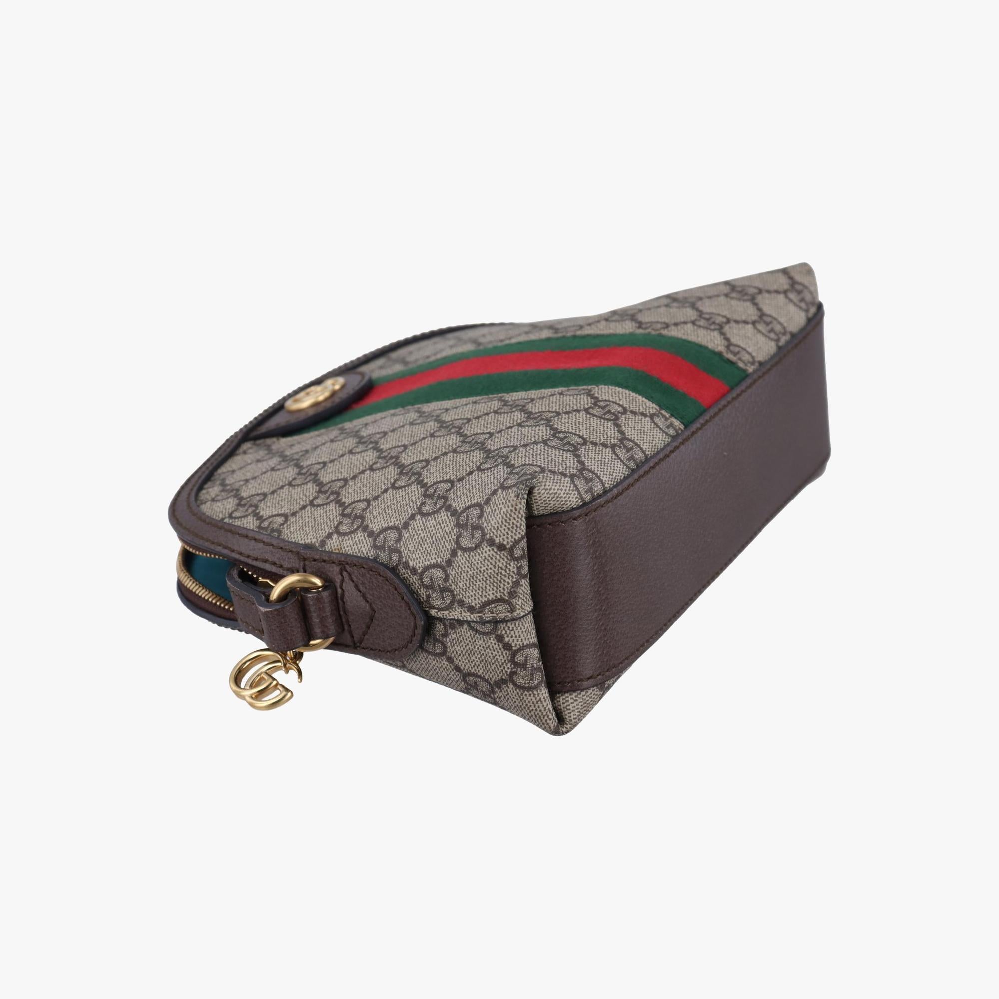 グッチ Gucci ショルダーバッグ レディース オフィディア ベージュ×グリーン×レッド PVCコーティングキャンバス×レザー 499621 B026859060