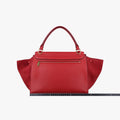 セリーヌ Celine ショルダーバッグ レディース トラペーズミディアム レッド レザー×スエード S-VP-0193 S-MM-1103