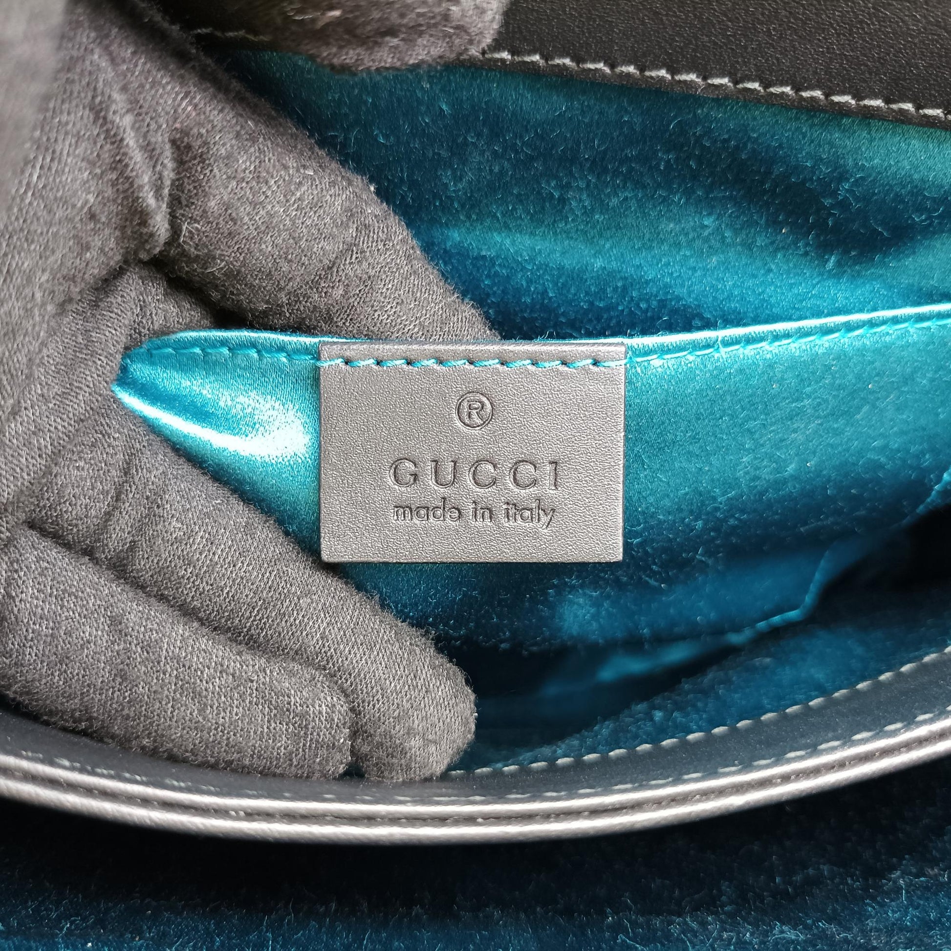 グッチ Gucci ショルダーバッグ レディース オフィディア グリーン×ブラック×レッド レザー×スエード×キャンバス 503877 F023555808