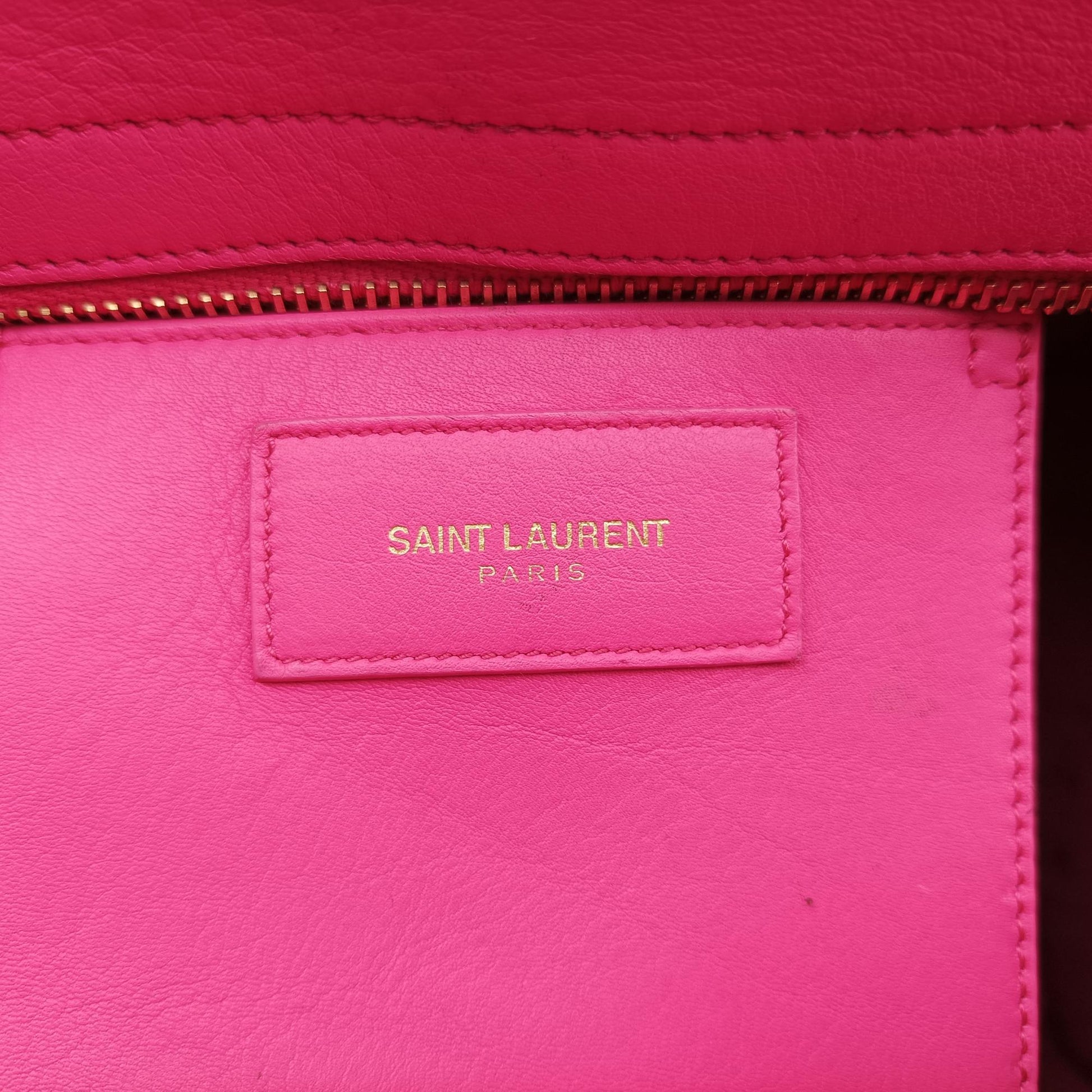 イヴサンローラン Yves saint Laurent ショルダーバッグ レディース Yライン プチカバス ローズ レッド レザー CLD311210.1213