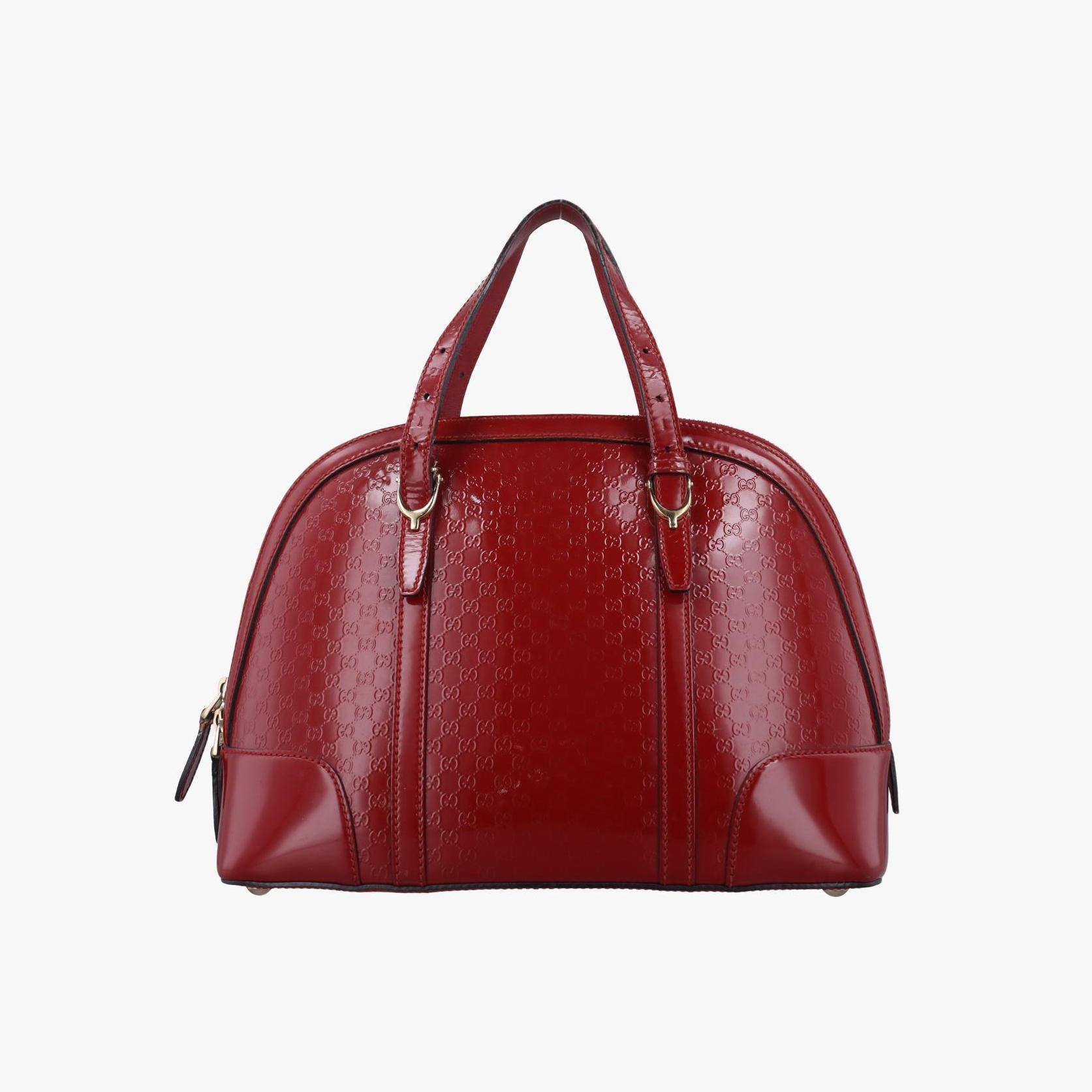 グッチ Gucci ショルダーバッグ レディース マイクログッチシマ レッド パテント 309617 F014361989