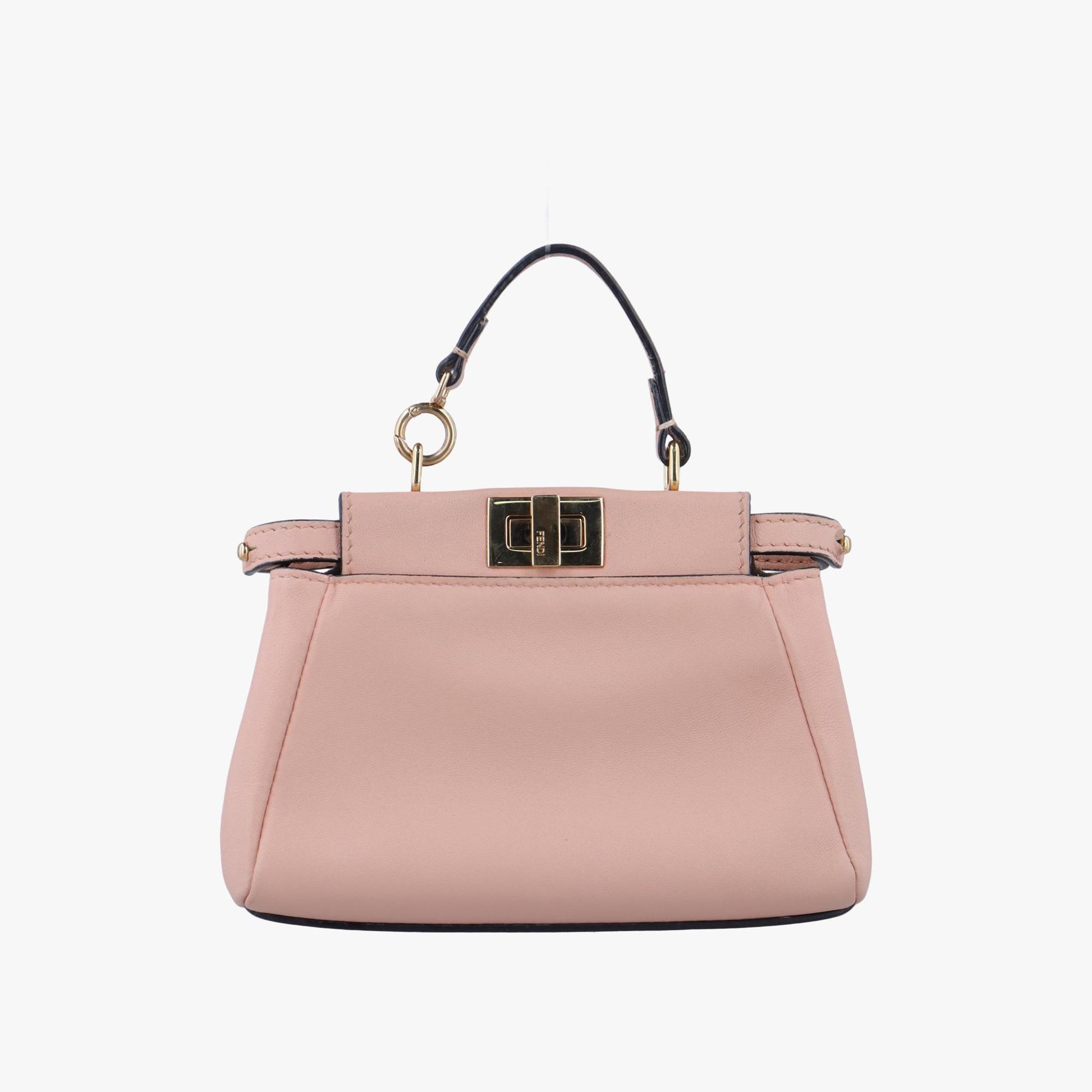 フェンディ Fendi ショルダーバッグ レディース マイクロピーカブー ピンク レザー 8M0355-K47-159-9290