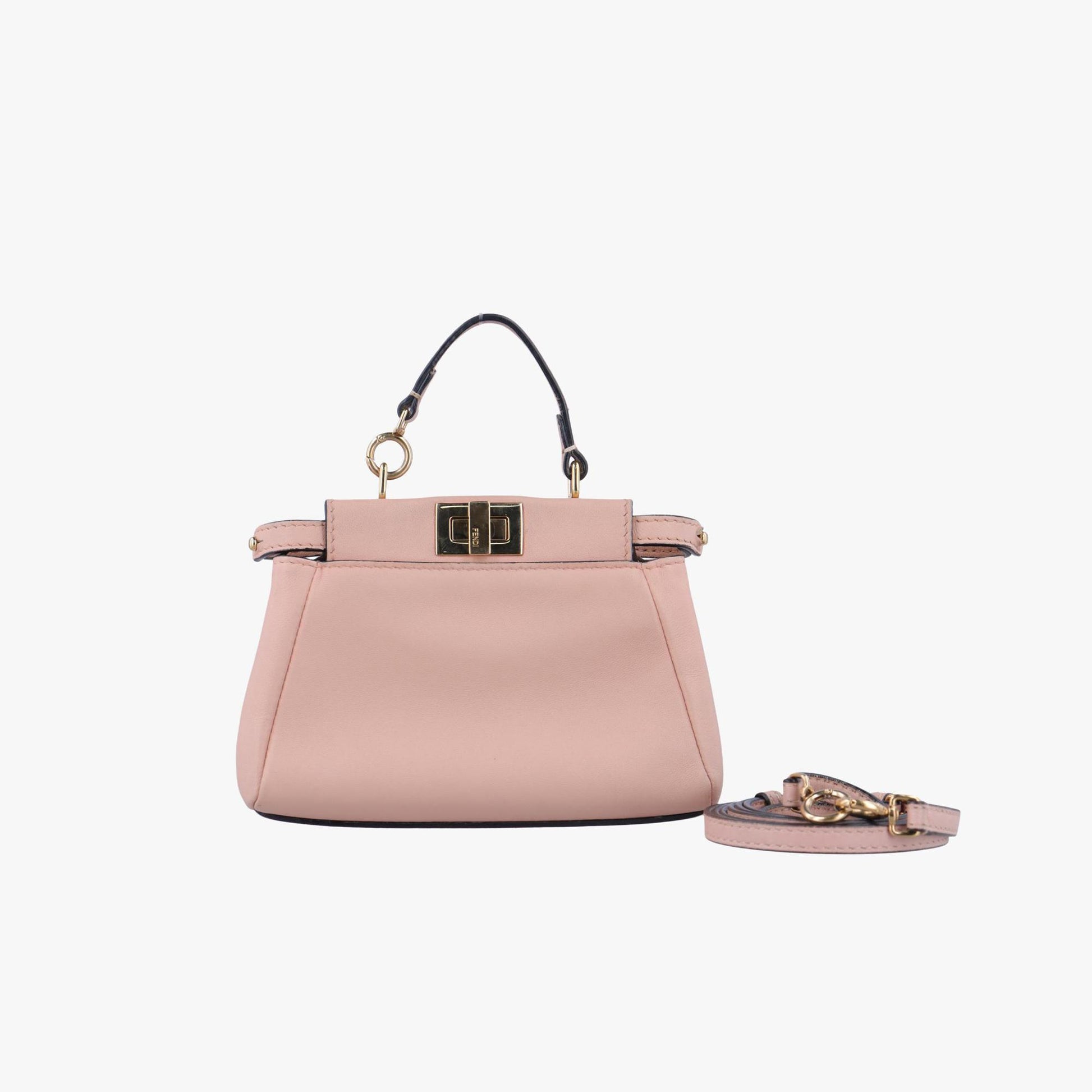 フェンディ Fendi ショルダーバッグ レディース マイクロピーカブー ピンク レザー 8M0355-K47-159-9290