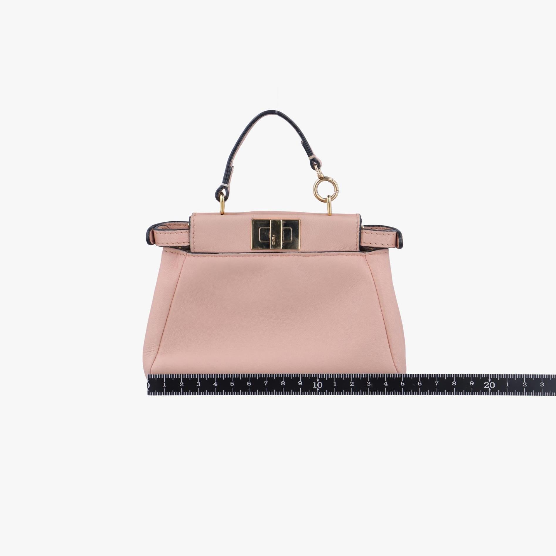 フェンディ Fendi ショルダーバッグ レディース マイクロピーカブー ピンク レザー 8M0355-K47-159-9290