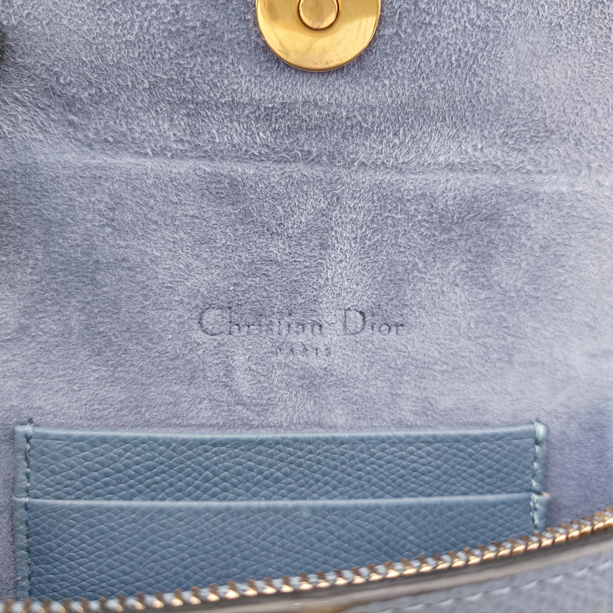 クリスチャンディオール Christian Dior ボディバッグ/ウェストバッグ レディース サドル ブルー レザー 12-MA-0179