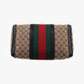 グッチ Gucci ボストンバッグ レディース シェリーライン ボストン ベージュ×グリーン×レッド キャンバス 247205 I013135697