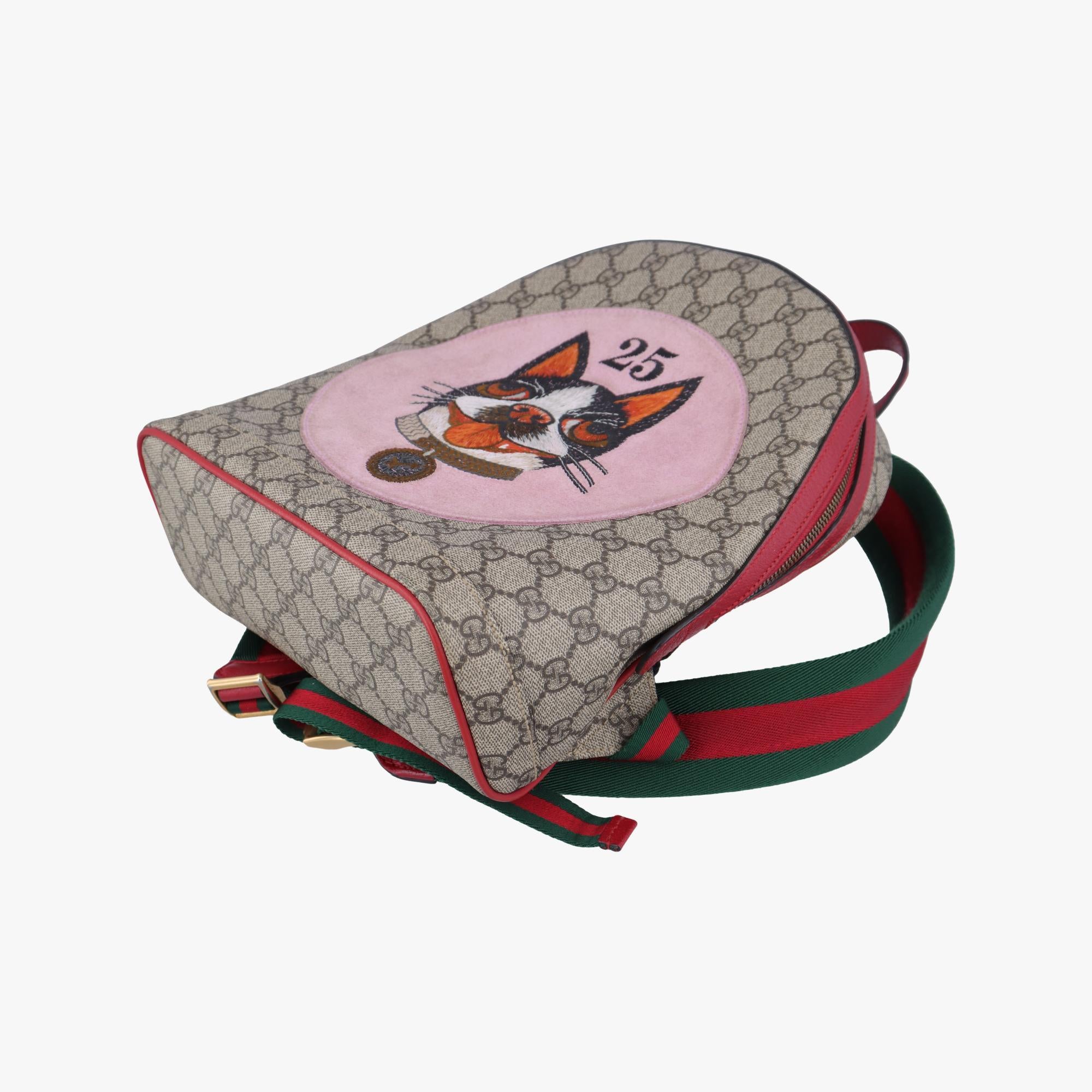 グッチ Gucci リュック/バックパック レディース GGスプリームボスコ　犬プリント マルチカラー レザー×スエード×キャンバス 495621 I027222063