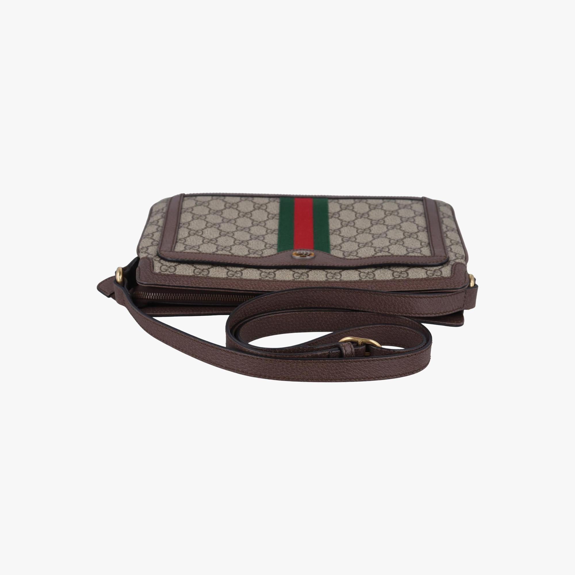 グッチ Gucci ショルダーバッグ レディース オフィディア ベージュ×ブラウン PVCコーティングキャンバス×レザー 523354 I025051949