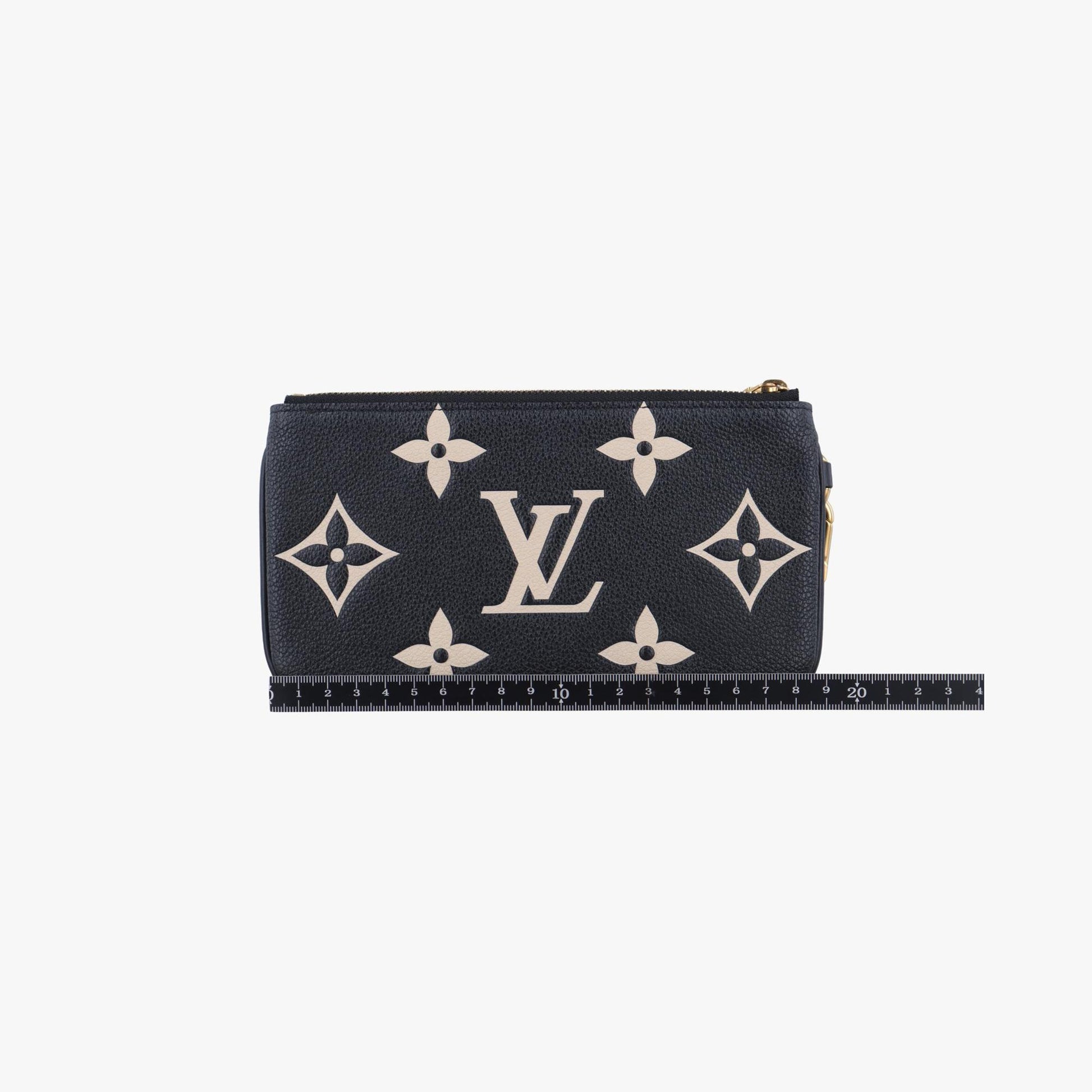 ルイヴィトン Louis Vuitton クラッチバッグ レディース ポシェットトリオ クラフティ ノワール×ベージュ モノグラムアンプラント M69516 SN2250