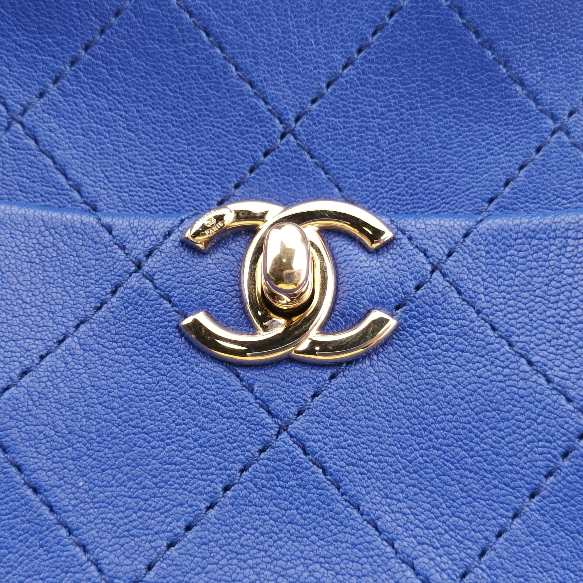 シャネル Chanel ショルダーバッグ レディース ココマーク ブルー ラムスキン AS0139 26810508