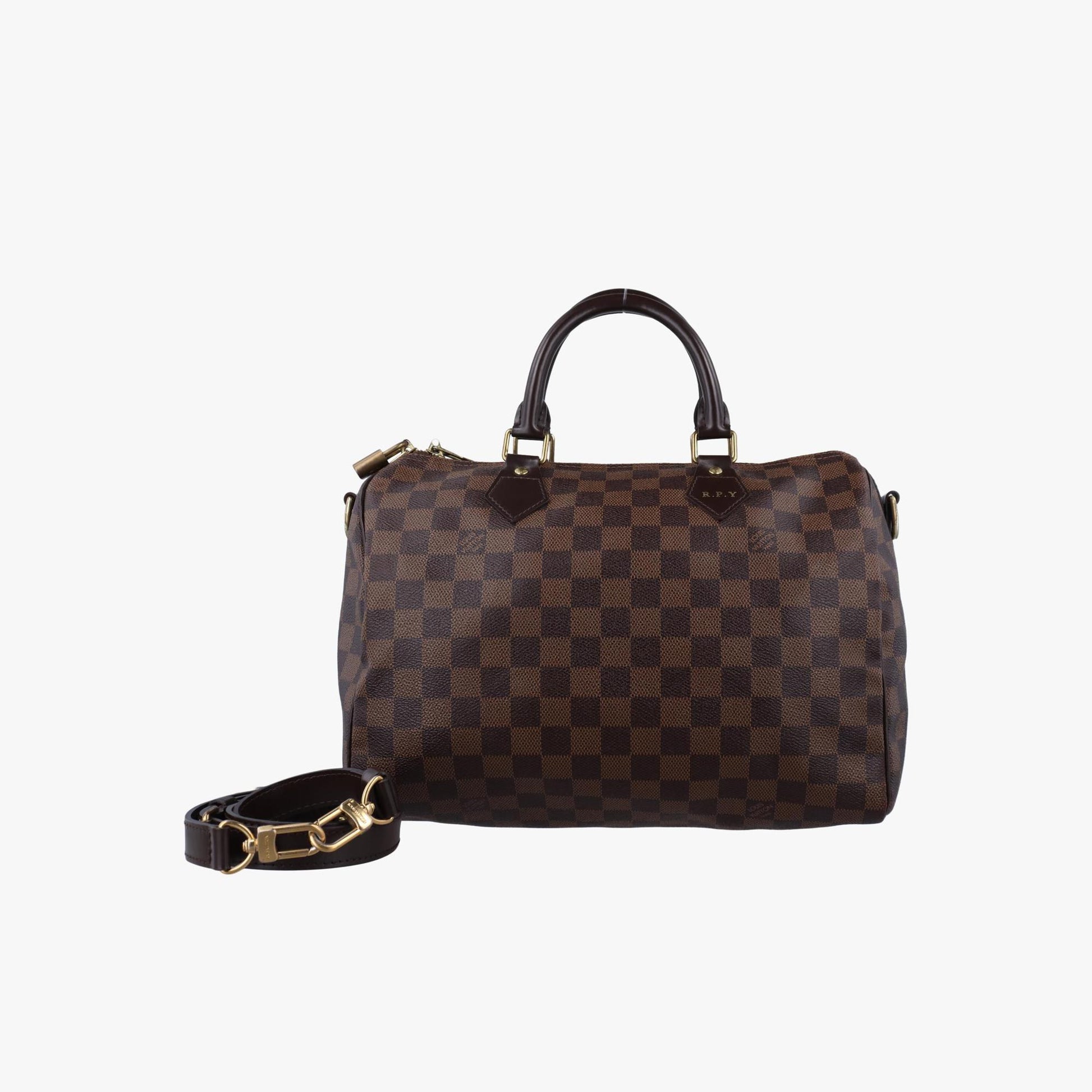 ルイヴィトン Louis Vuitton ボストンバッグ レディース スピーディバンドリエール30 エベーヌ ダミエキャンバス N41183 DU2193