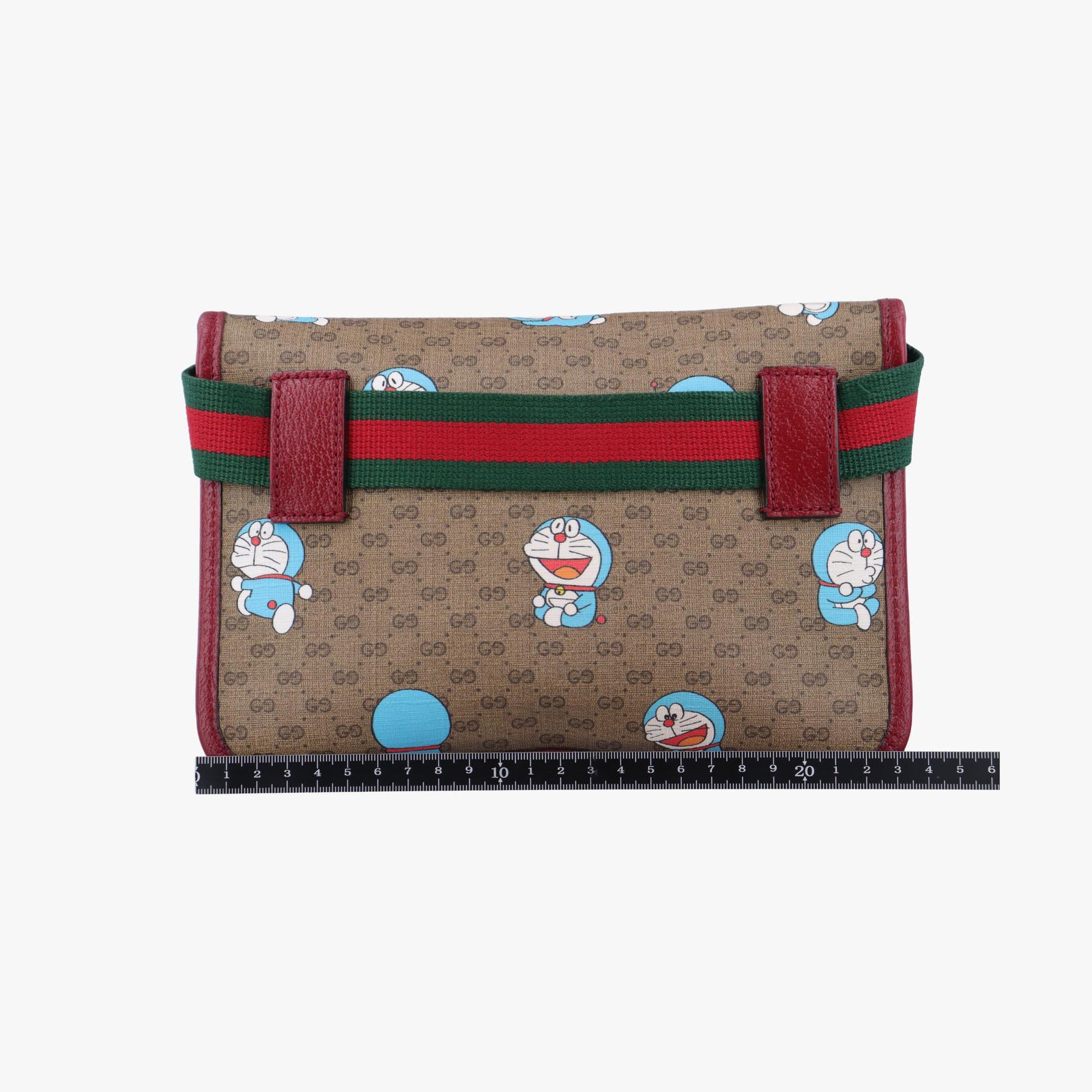 グッチ Gucci ボディバッグ/ウェストバッグ レディース ドラえもん コラボ ブラウン×レッド PVCコーティングキャンバス 647817 G034050968