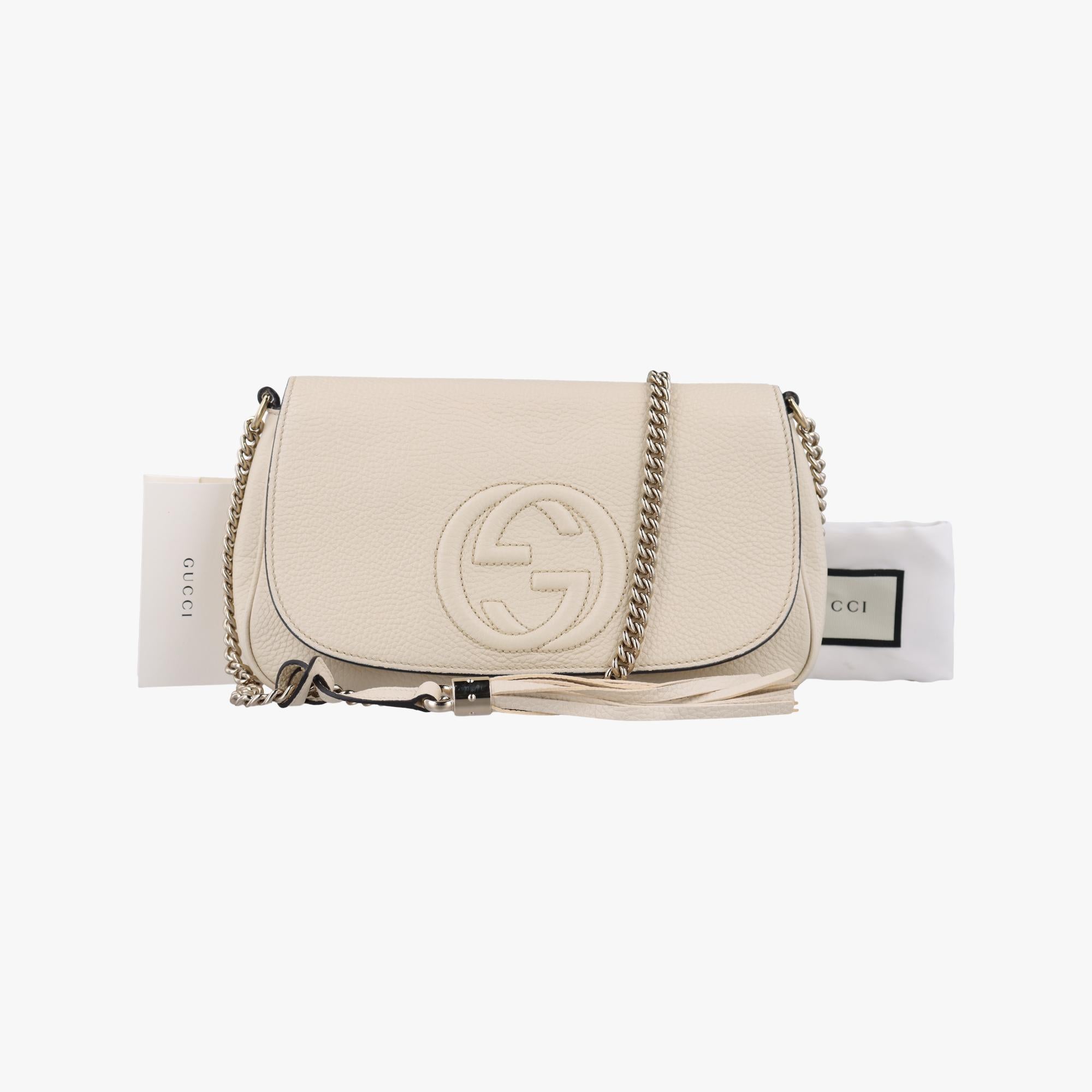 グッチ Gucci ショルダーバッグ レディース ソーホー ホワイト レザー 536224 H036925623