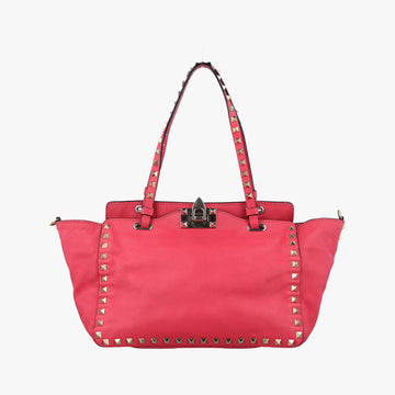 ヴァレンティノ Valentino ショルダーバッグ レディース ロックスタッズ ローズ レッド レザー BL-H037BOL1