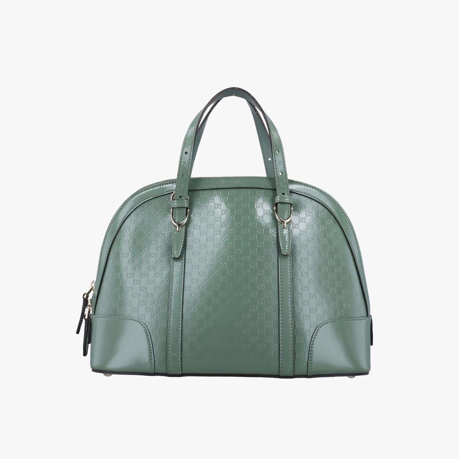 グッチ Gucci ショルダーバッグ レディース マイクログッチシマ グリーン パテント 309617 B015262213