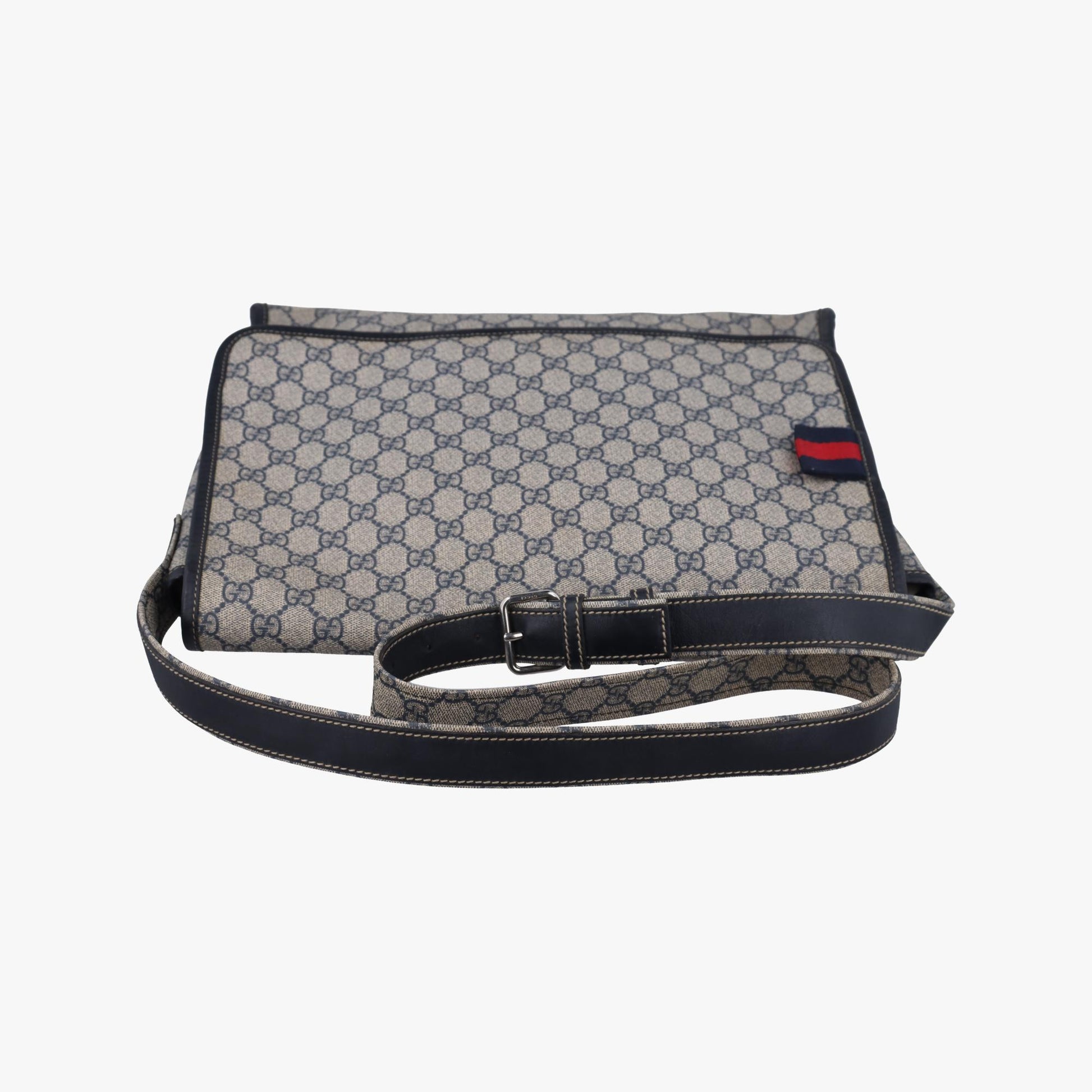 グッチ Gucci ショルダーバッグ レディース GGスプリーム メッセンジャーバッグ グレー PVCコーティングキャンバス 246411 G010464271