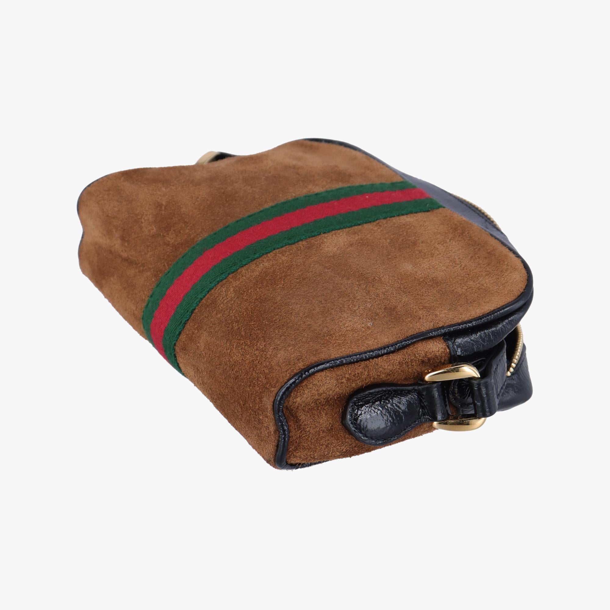 グッチ Gucci ショルダーバッグ レディース オフィディア ブラウン レザー×スエード 573321