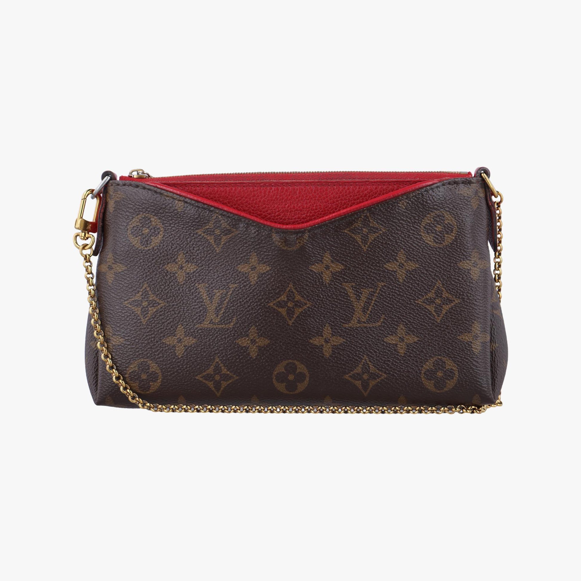 ルイヴィトン Louis Vuitton ショルダーバッグ レディース パラス モノグラム/ブラウン系×スリーズ モノグラムキャンバス×カーフレザー M41638 GI0117