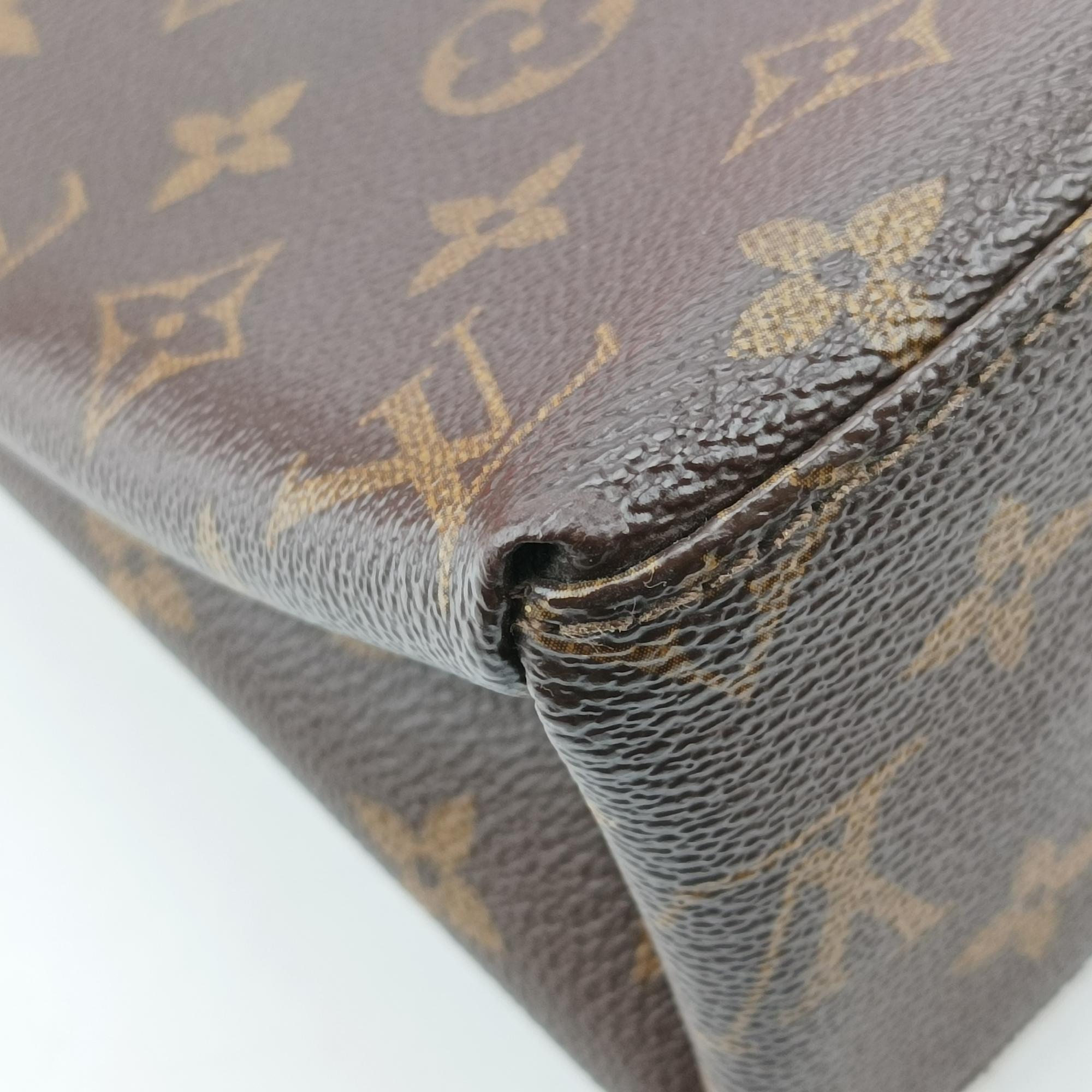 ルイヴィトン Louis Vuitton ショルダーバッグ レディース サンミシェル モノグラム/ブラウン系×コクリコ モノグラムキャンバス×カーフレザー M44031 CA1198