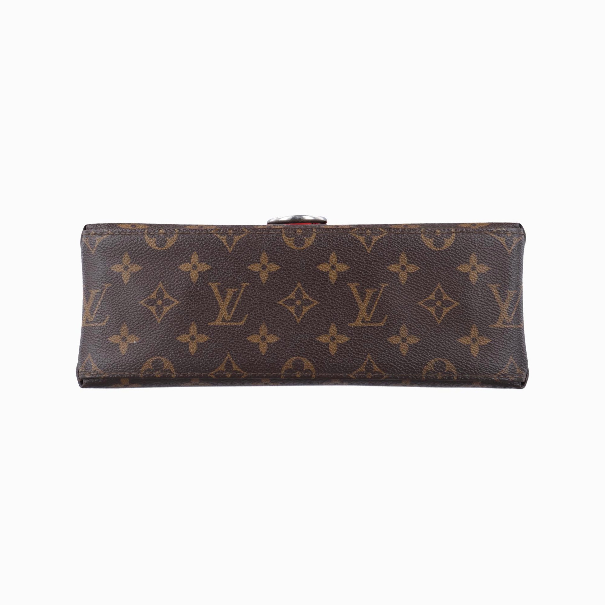 ルイヴィトン Louis Vuitton ショルダーバッグ レディース サンミシェル モノグラム/ブラウン系×コクリコ モノグラムキャンバス×カーフレザー M44031 CA1198