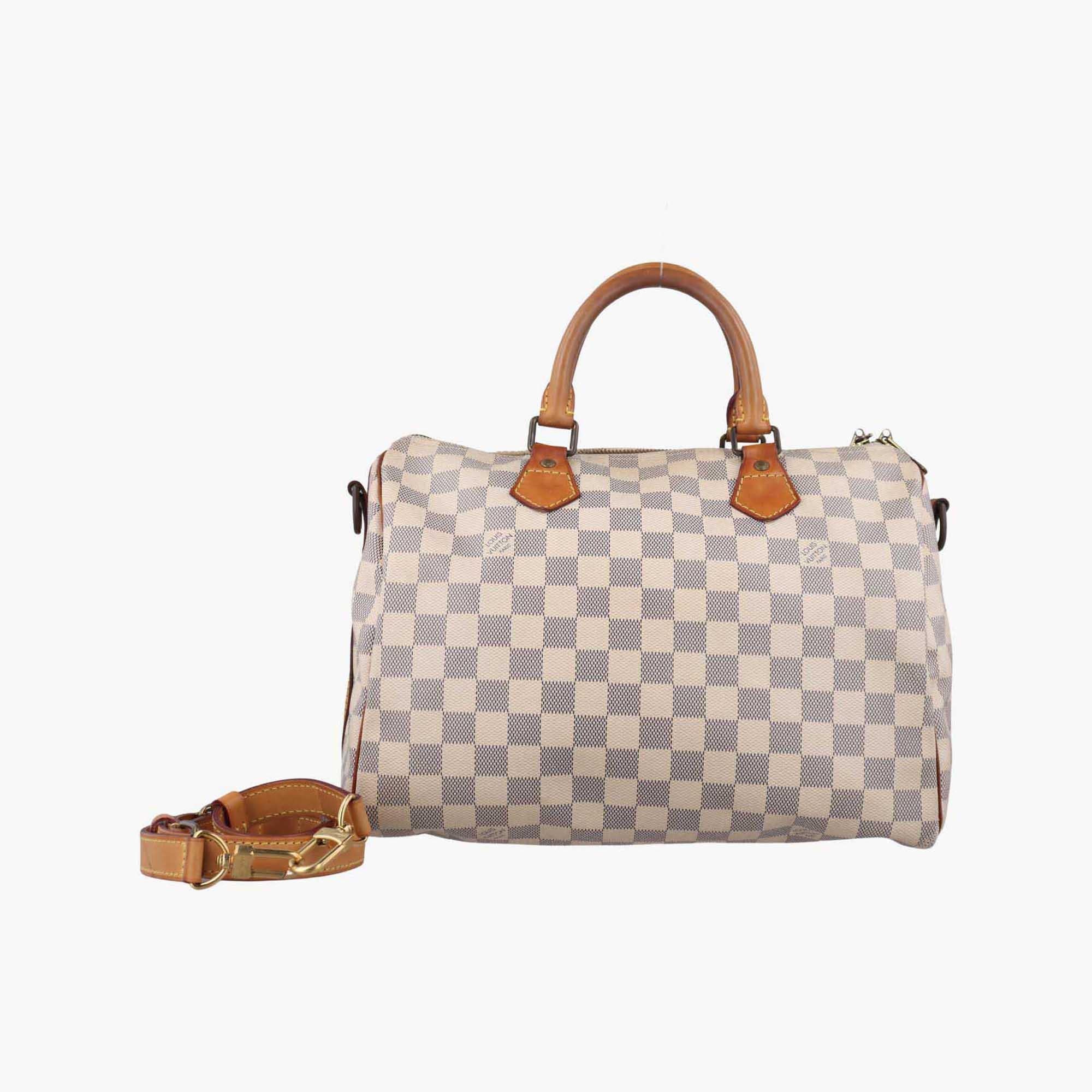 ルイヴィトン Louis Vuitton ボストンバッグ レディース スピーディ30 ホワイト ダミエキャンバス N41533 SP2193