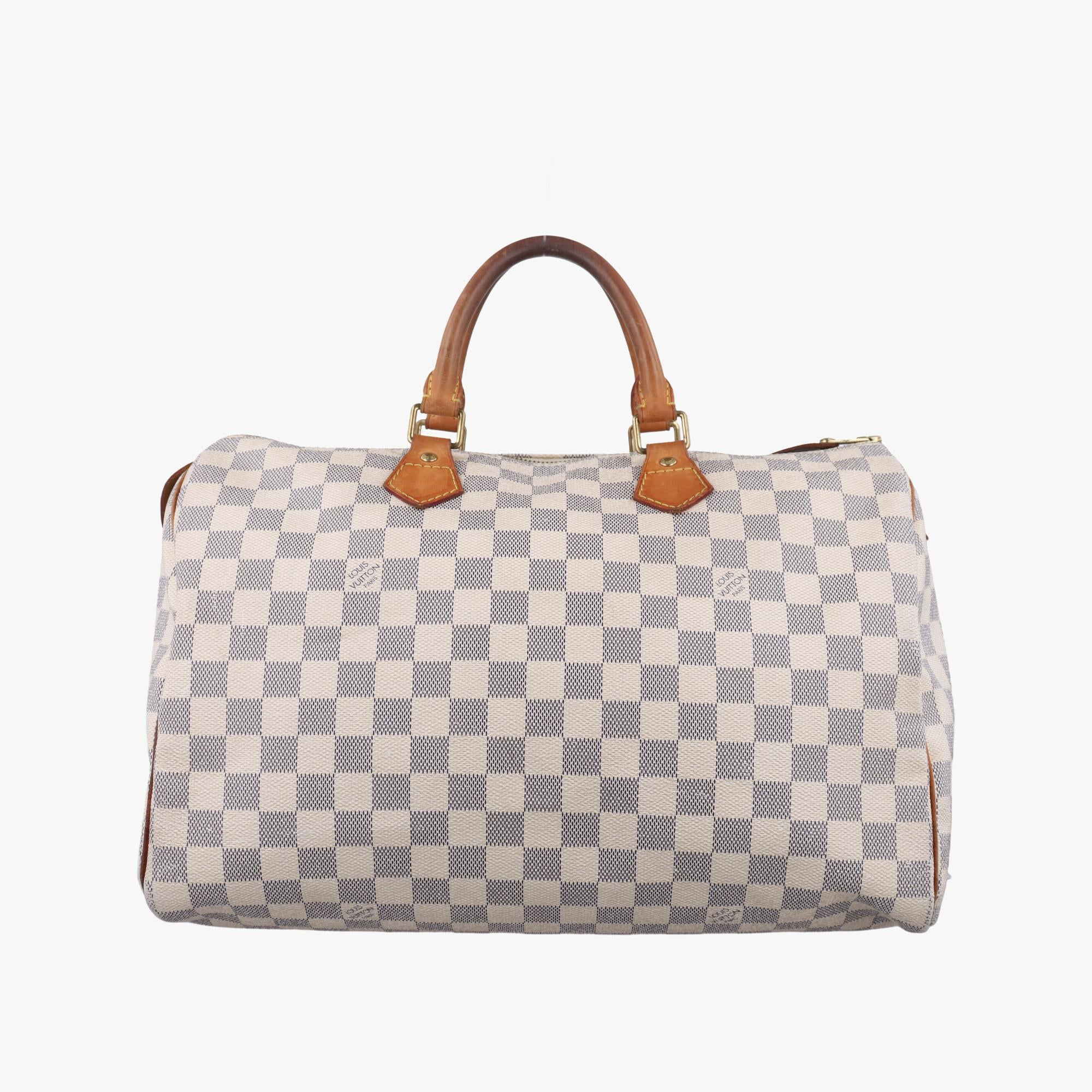 ルイヴィトン Louis Vuitton ボストンバッグ レディース スピーディ35 アズール ダミエキャンバス N41535 DU2098