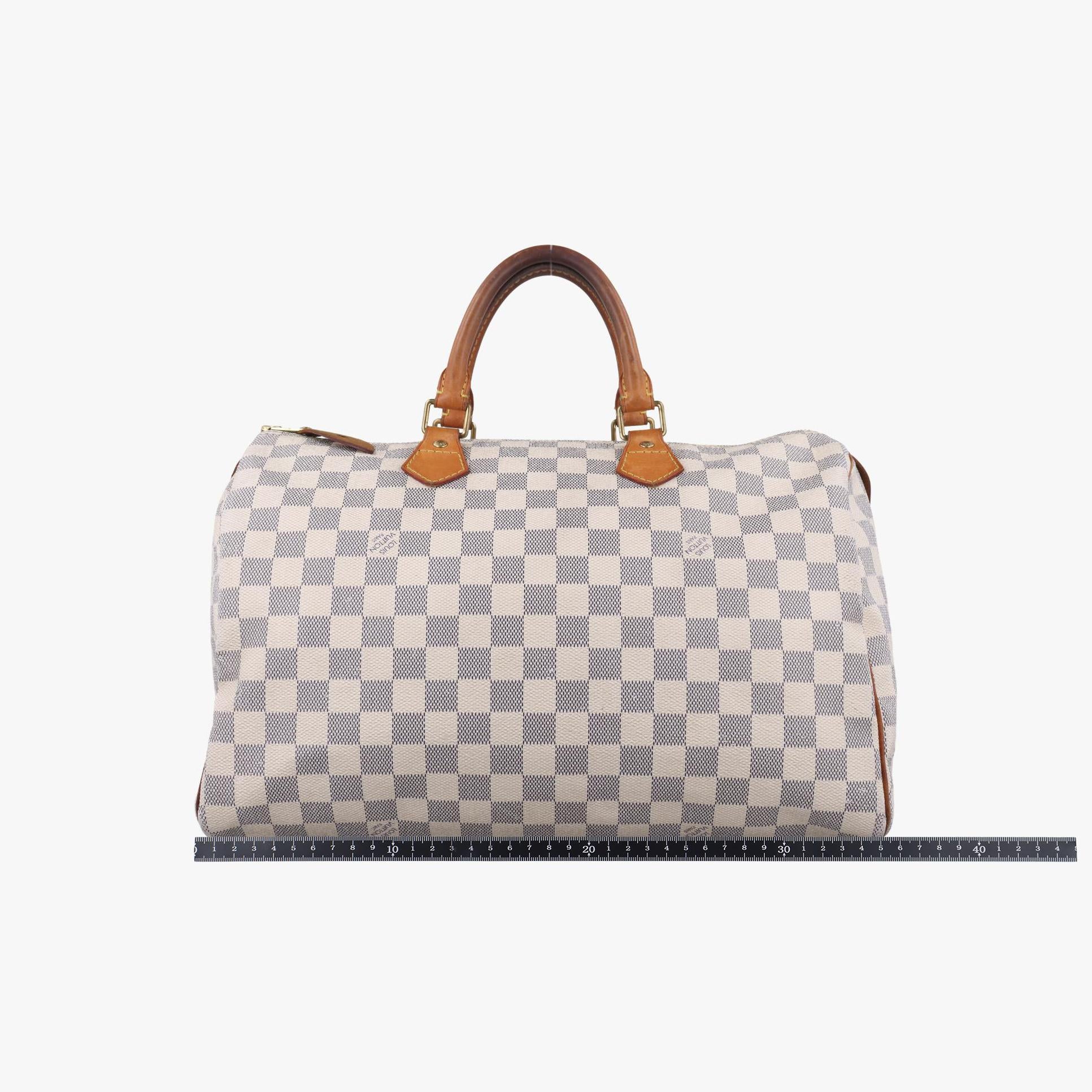 ルイヴィトン Louis Vuitton ボストンバッグ レディース スピーディ35 アズール ダミエキャンバス N41535 DU2098