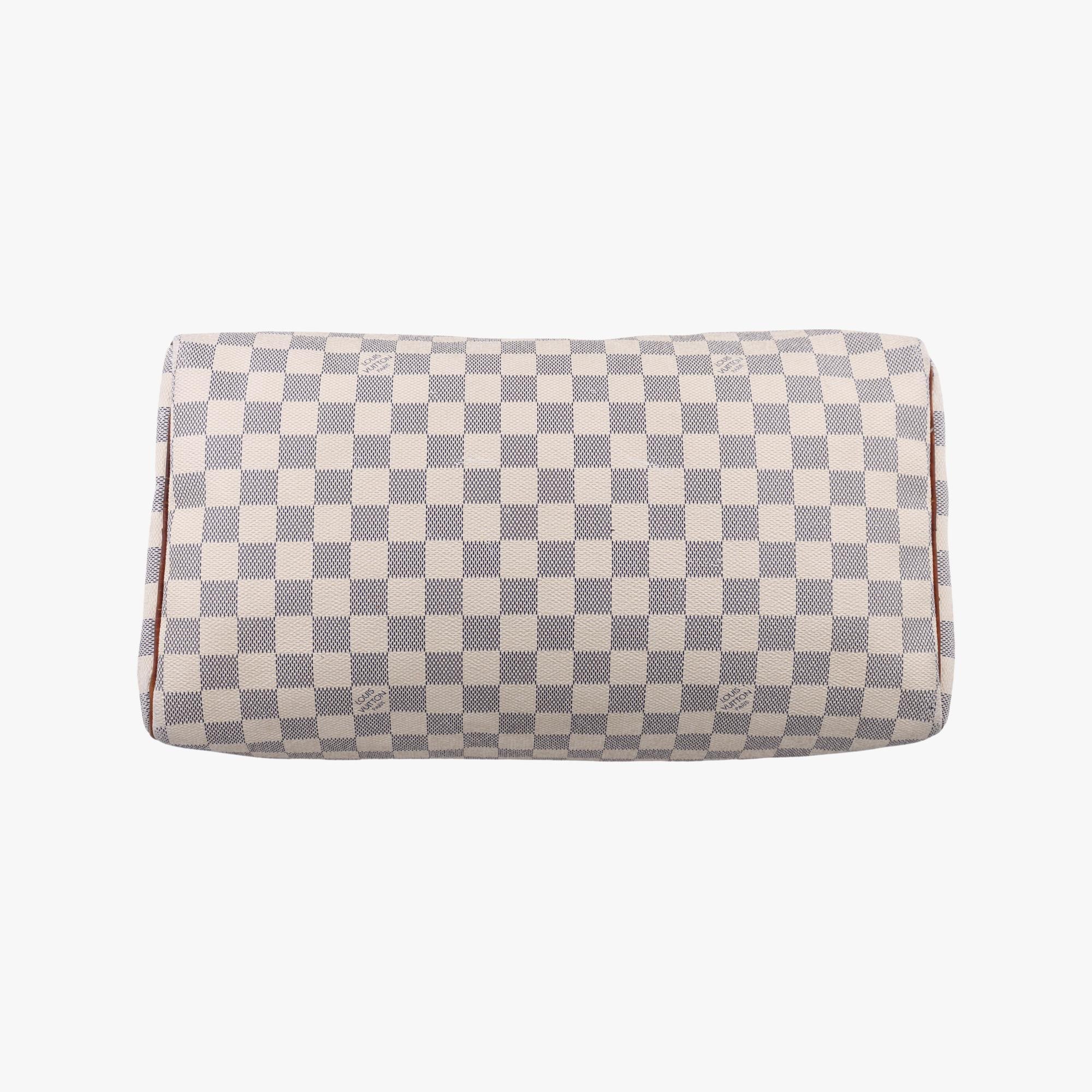 ルイヴィトン Louis Vuitton ボストンバッグ レディース スピーディ35 アズール ダミエキャンバス N41535 DU2098