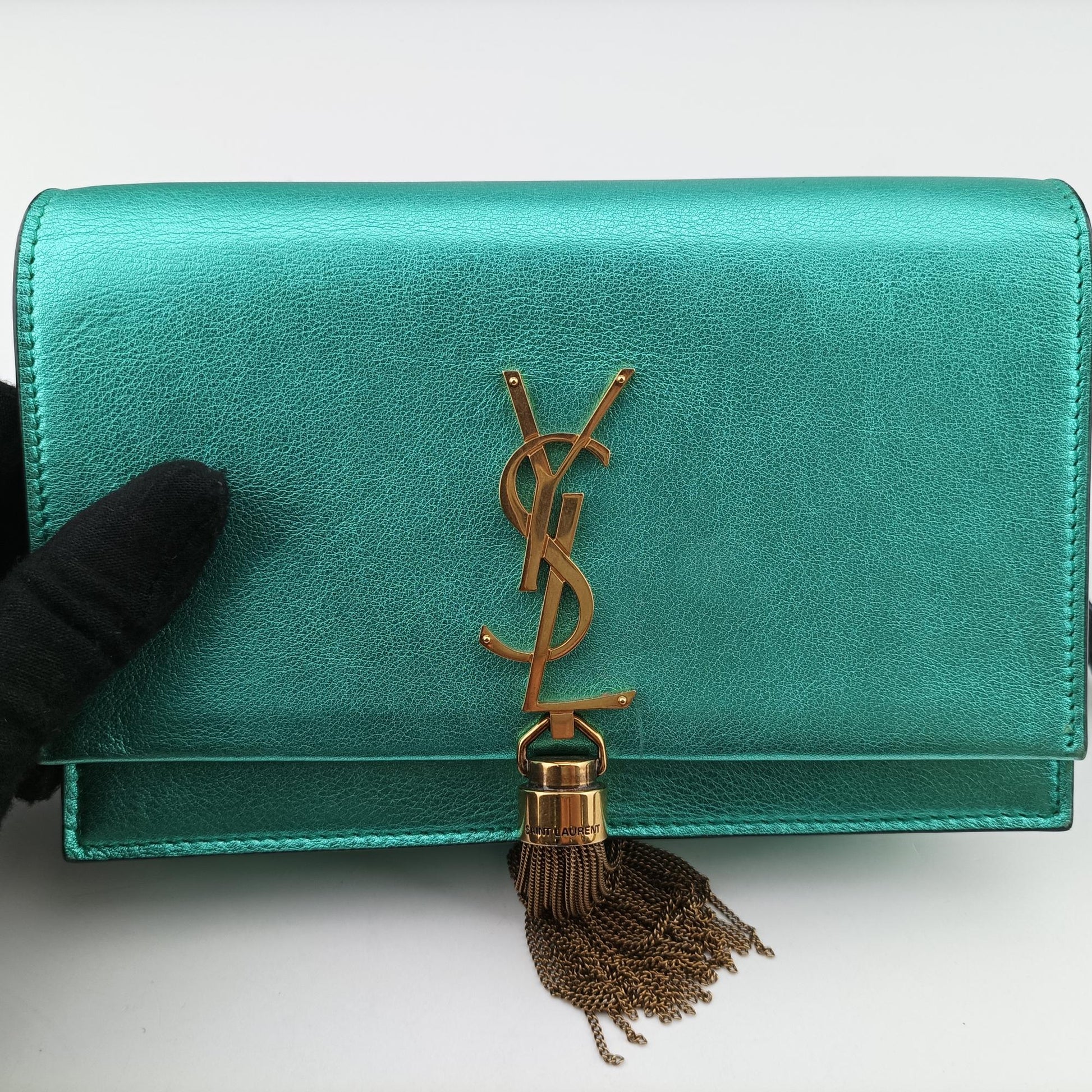 イヴサンローラン Yves saint Laurent ショルダーバッグ レディース ケイト グリーン レザー GUE452159.0419