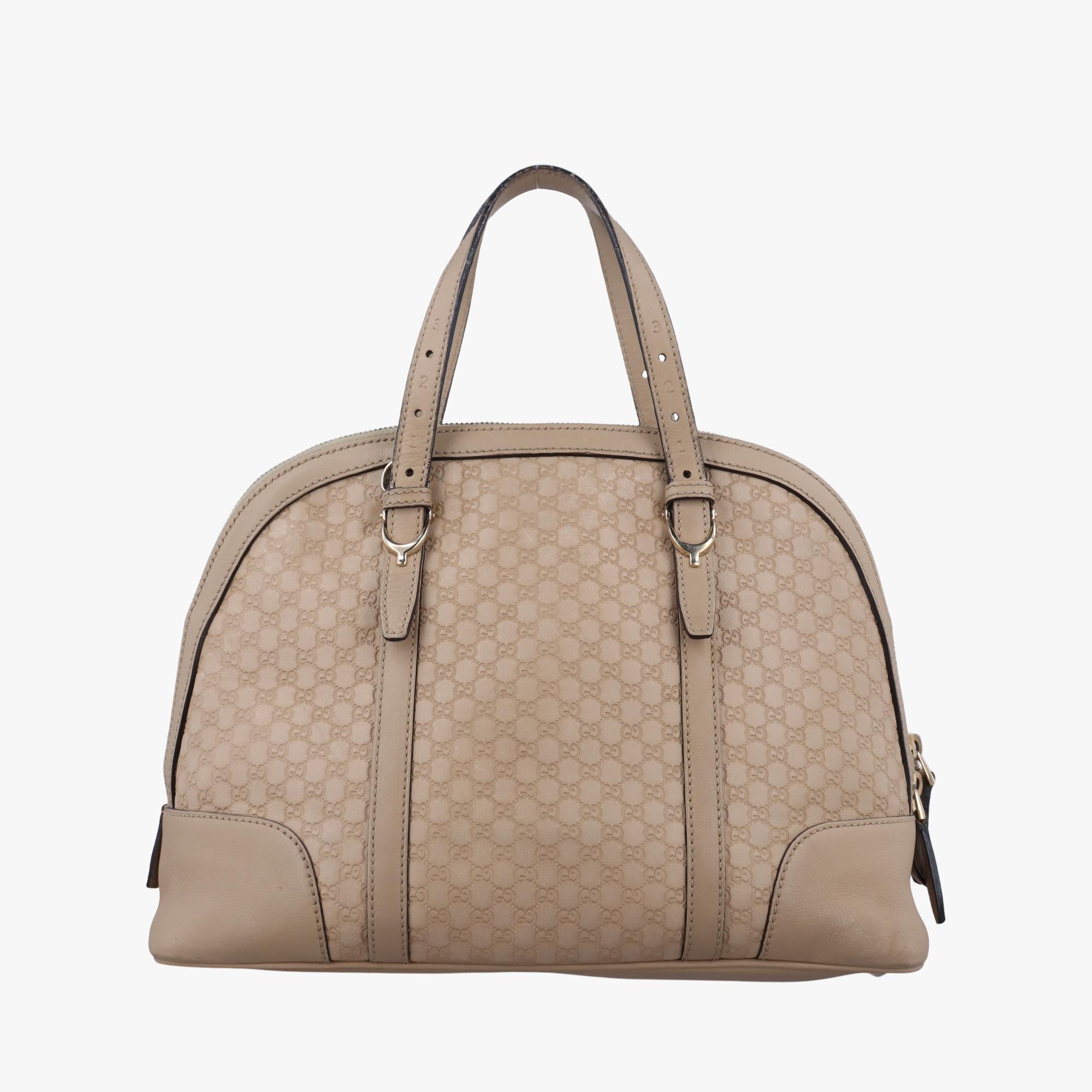 グッチ Gucci ハンドバッグ レディース マイクログッチシマ ベージュ レザー 309617 I012962612