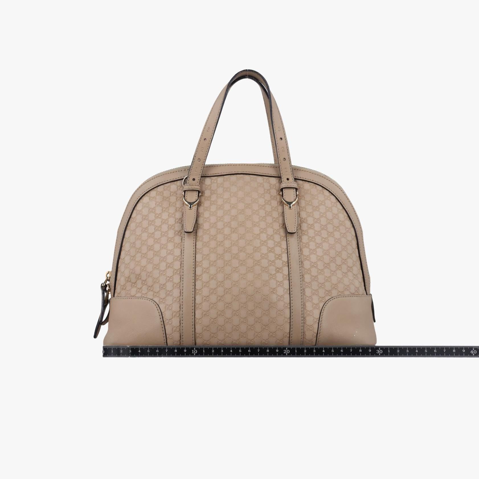 グッチ Gucci ハンドバッグ レディース マイクログッチシマ ベージュ レザー 309617 I012962612