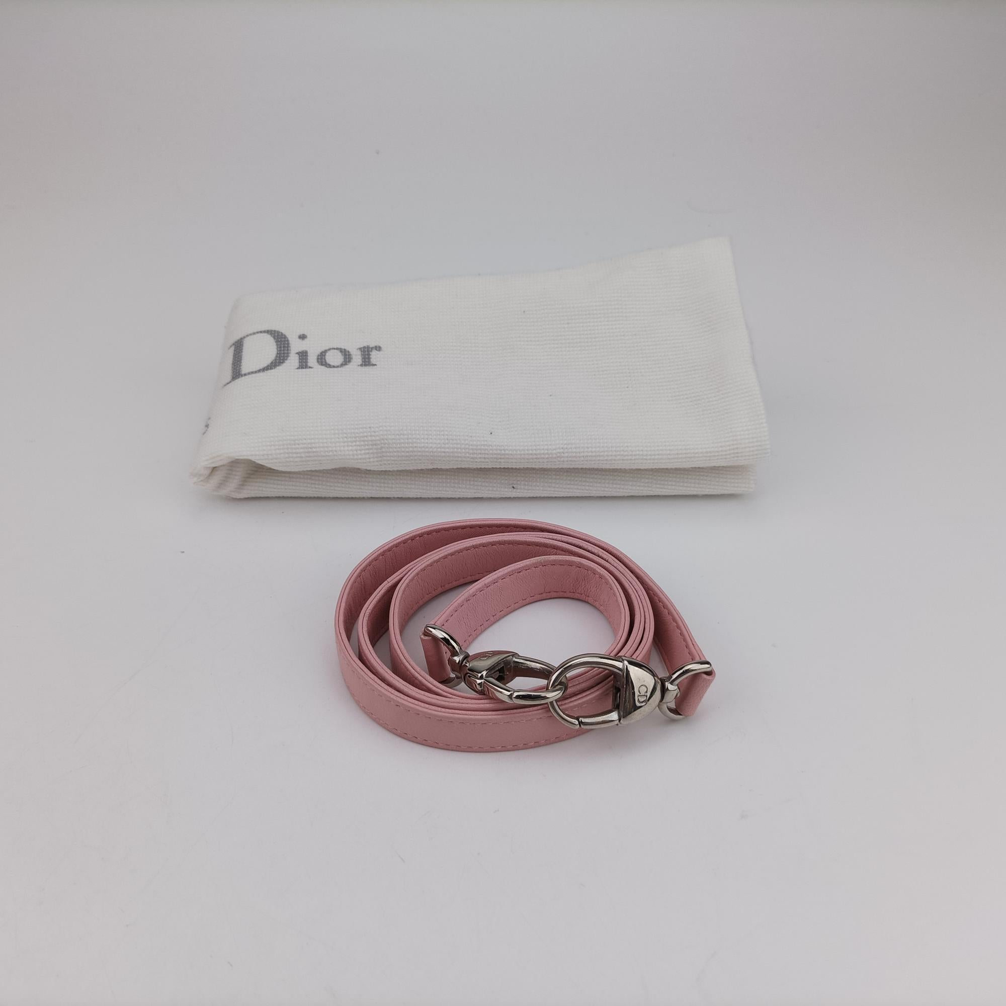 クリスチャンディオール Christian Dior ショルダーバッグ レディース レディディオール ピンク ラムスキン 32-MA-1004