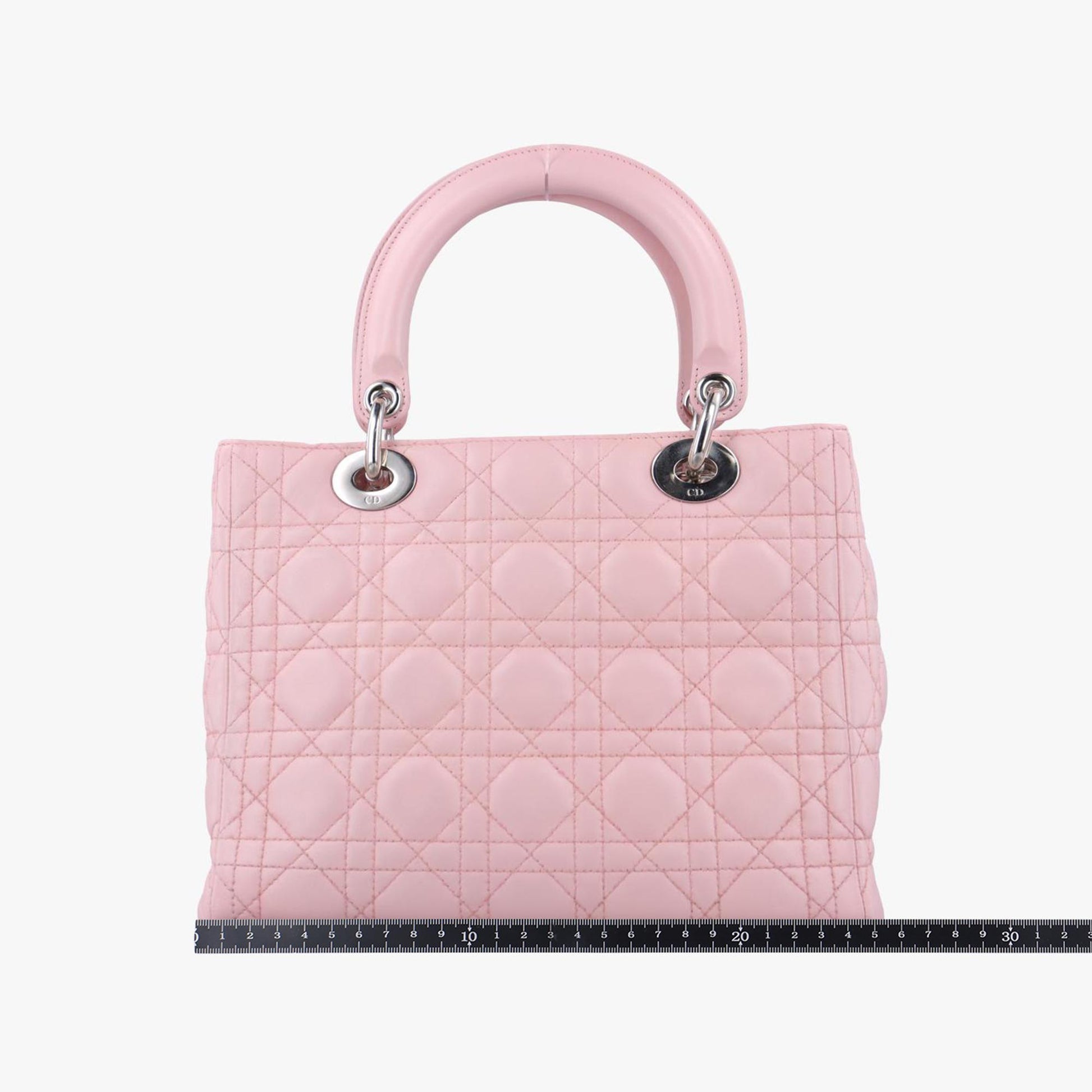 クリスチャンディオール Christian Dior ショルダーバッグ レディース レディディオール ピンク ラムスキン 32-MA-1004